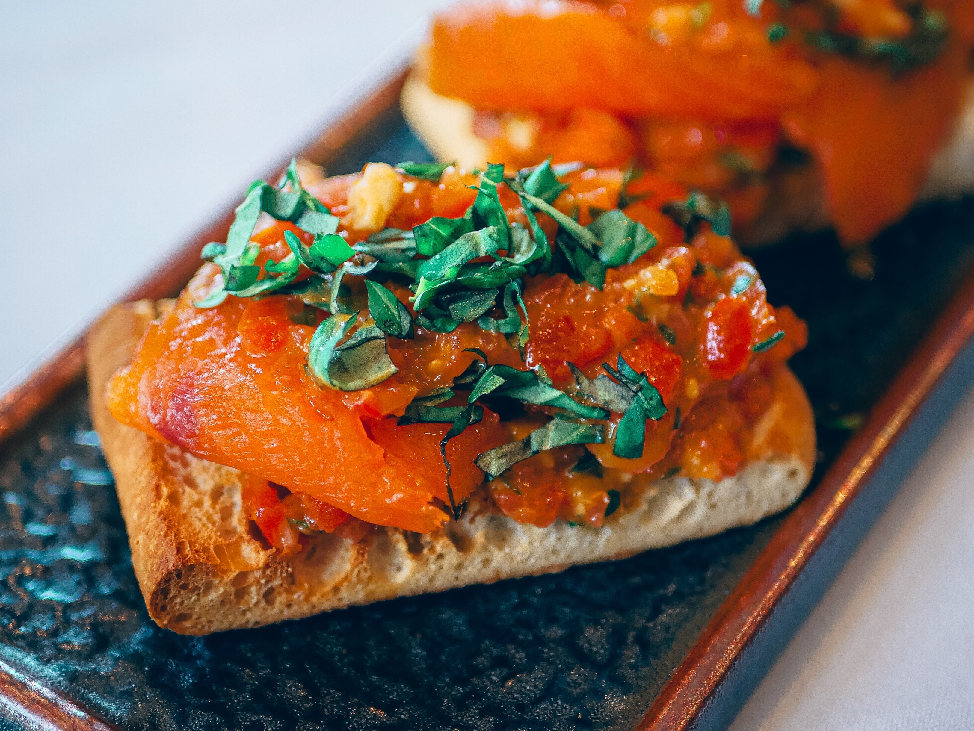 Smoked Salmon Bruschetta.