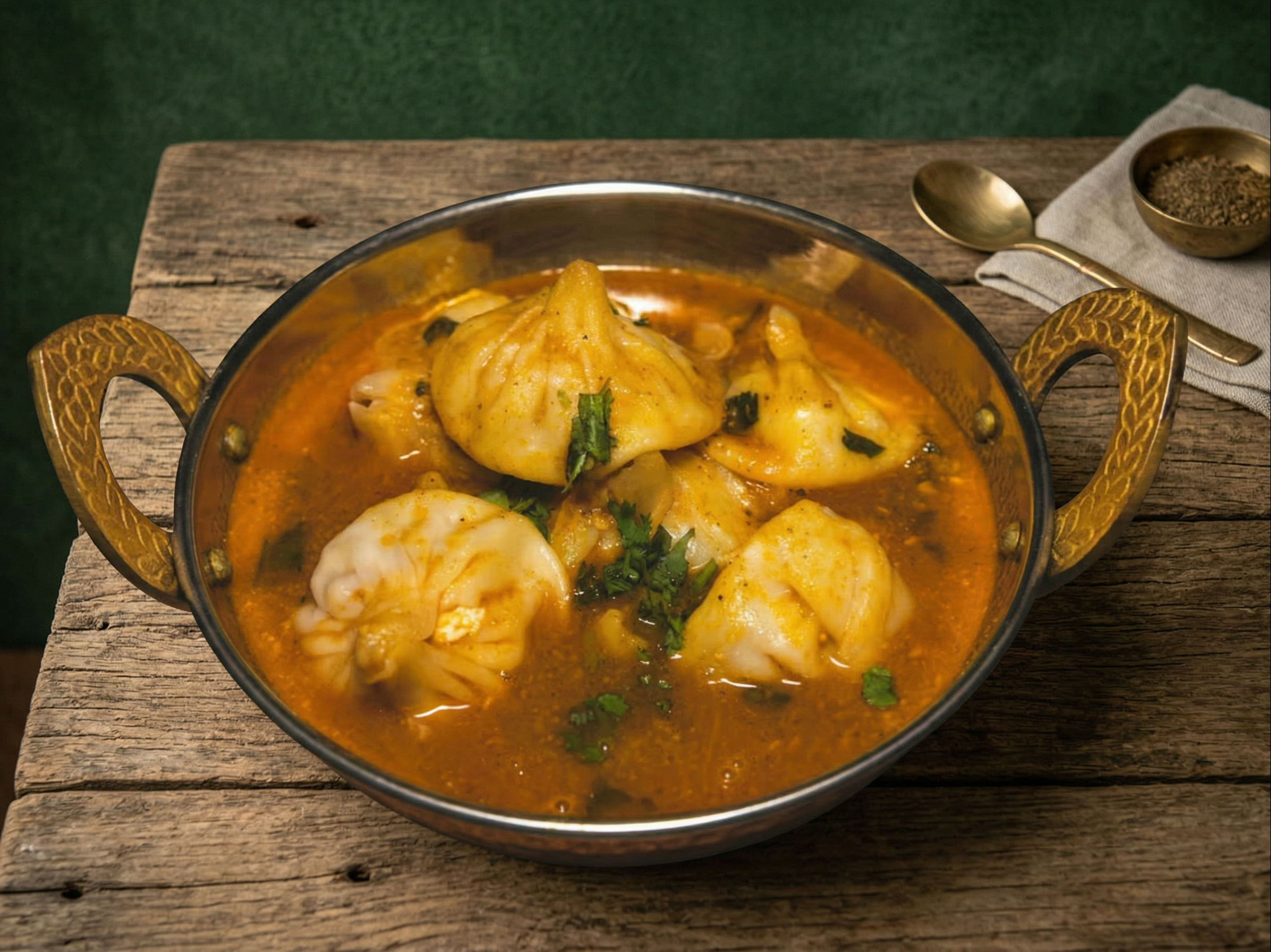 Vegetable Jhol Momo.