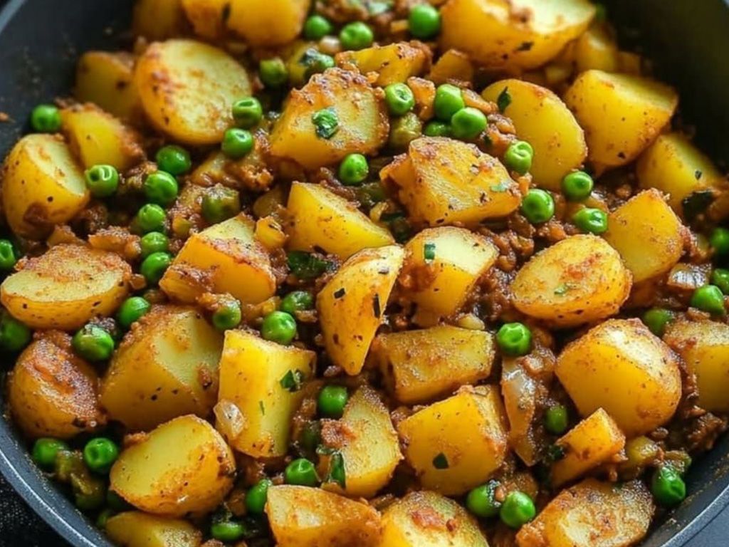 Aloo Matar  (Small  Tray- Serves 10-12 People).