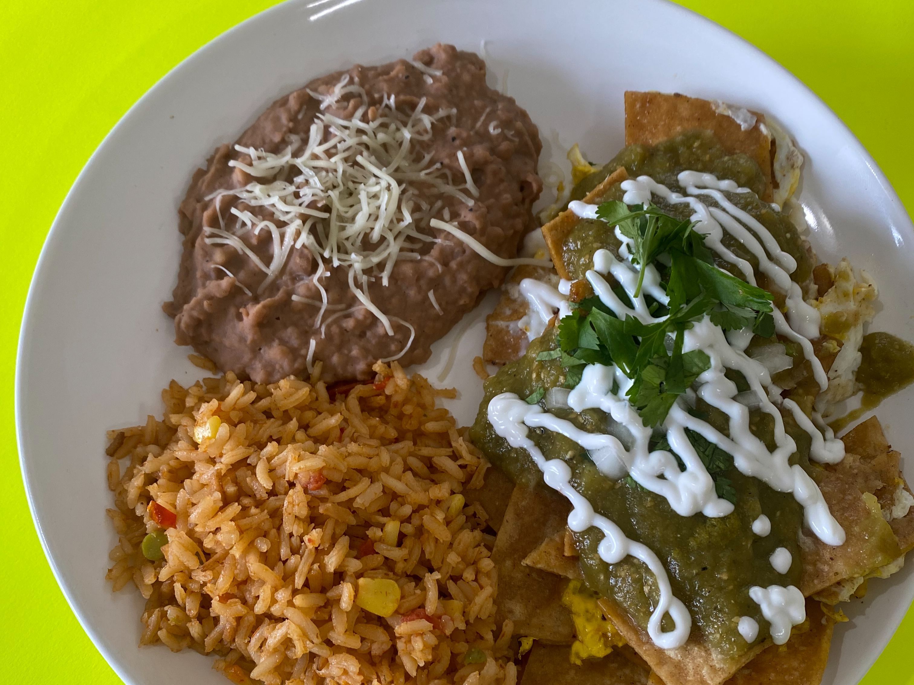 Chilaquiles Verdes.