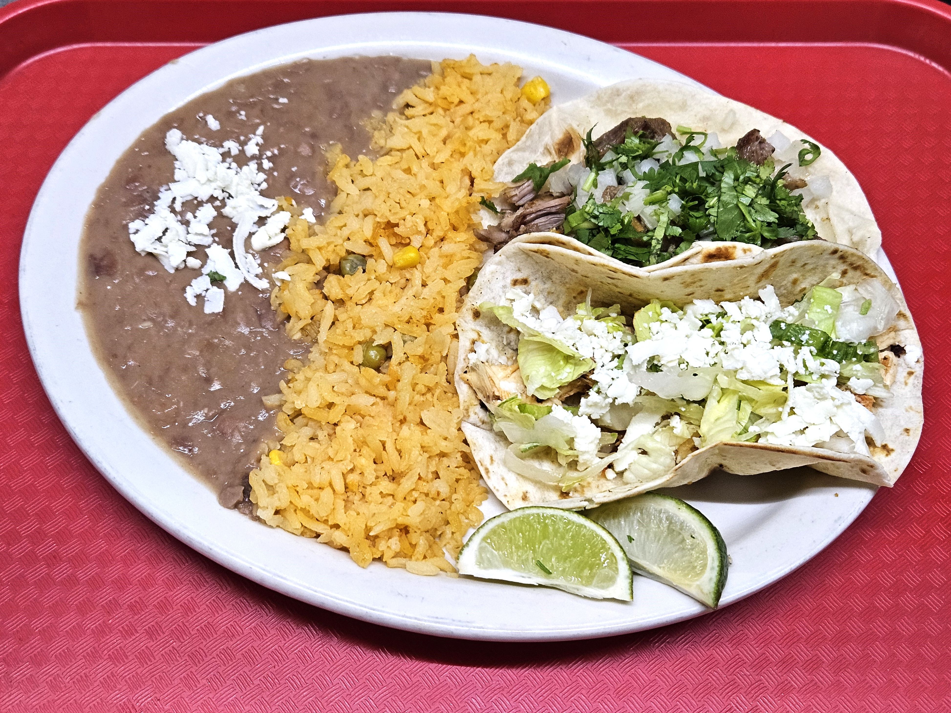 Taco Combo Dos (Flour Tortilla).