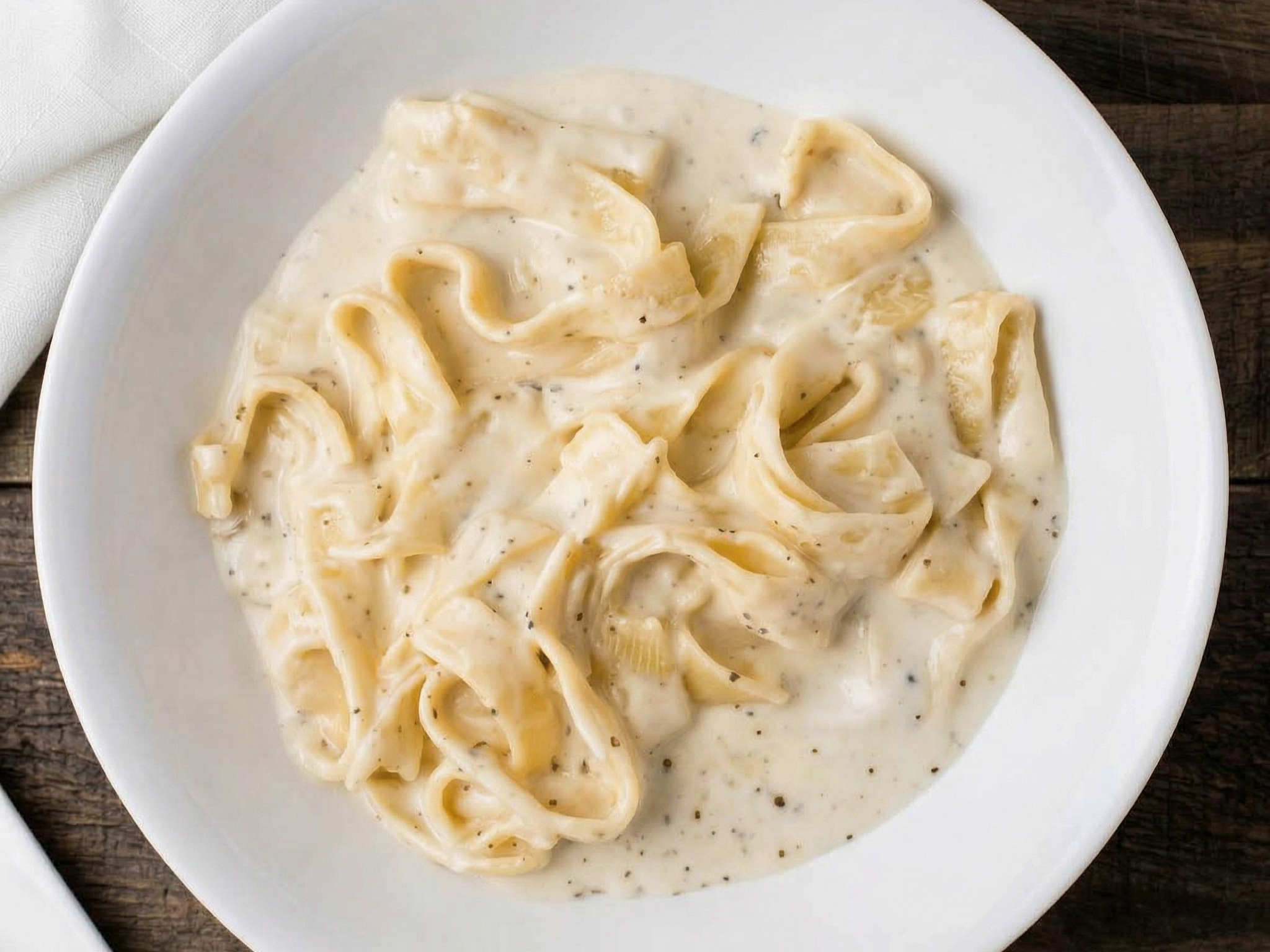 Side Fettuccine Alfredo.