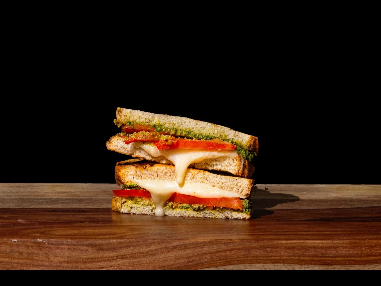 Mozzarella Pesto Sandwich- Pesto, Mozz, Dried Tomato