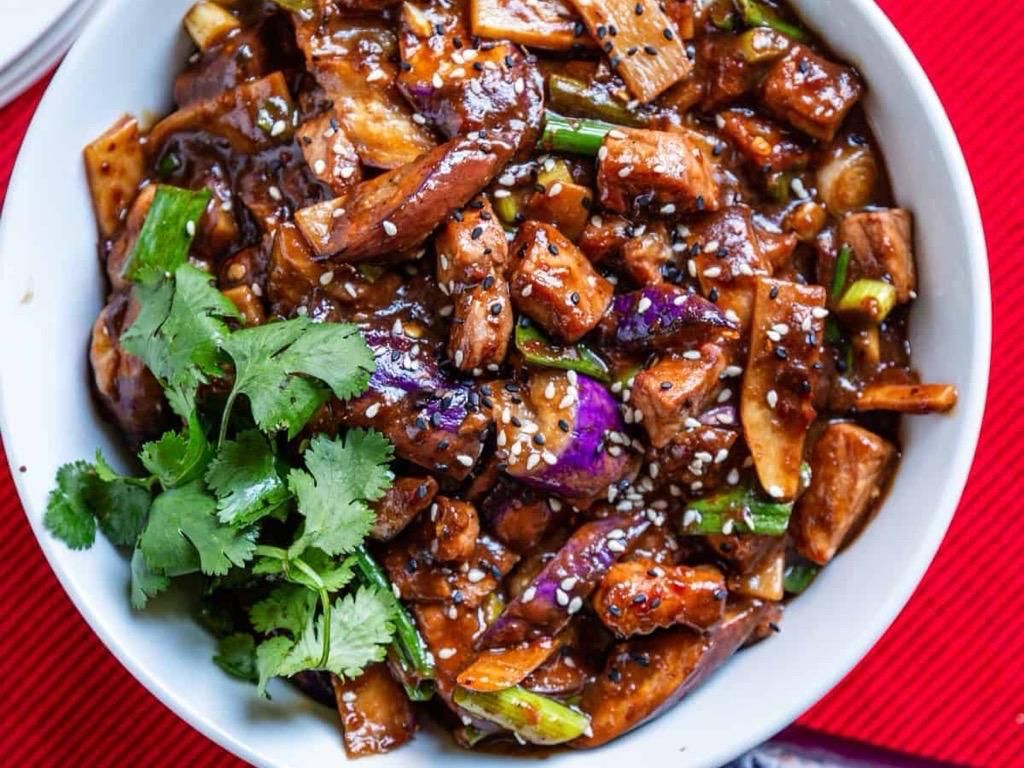 Egg Plant Stir Fry.