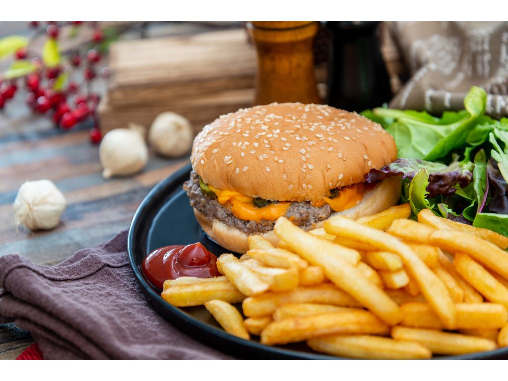 Sirloin Burger & Fries.