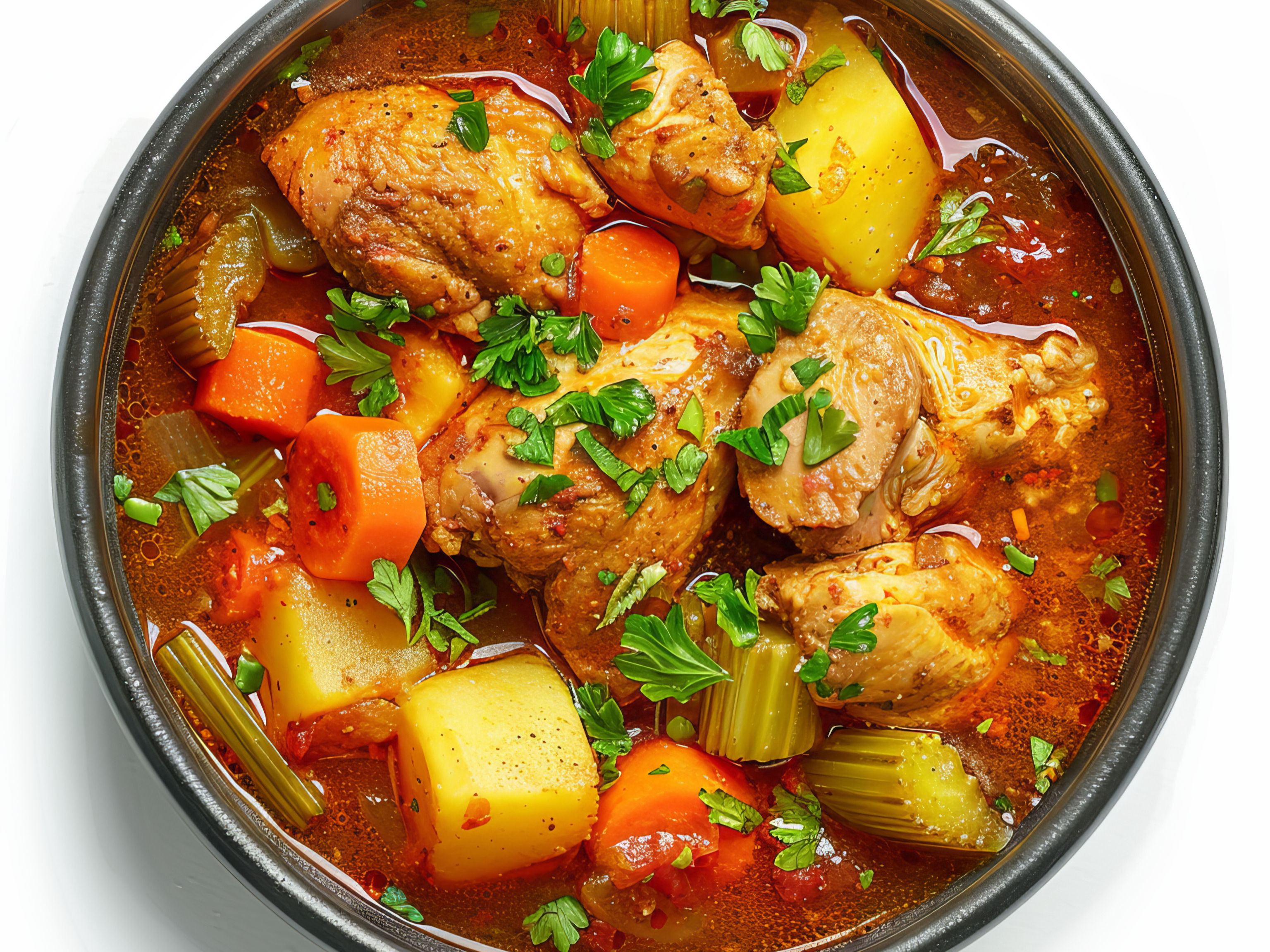 Chicken Soup, Bone-in, Mixed Vegetables.