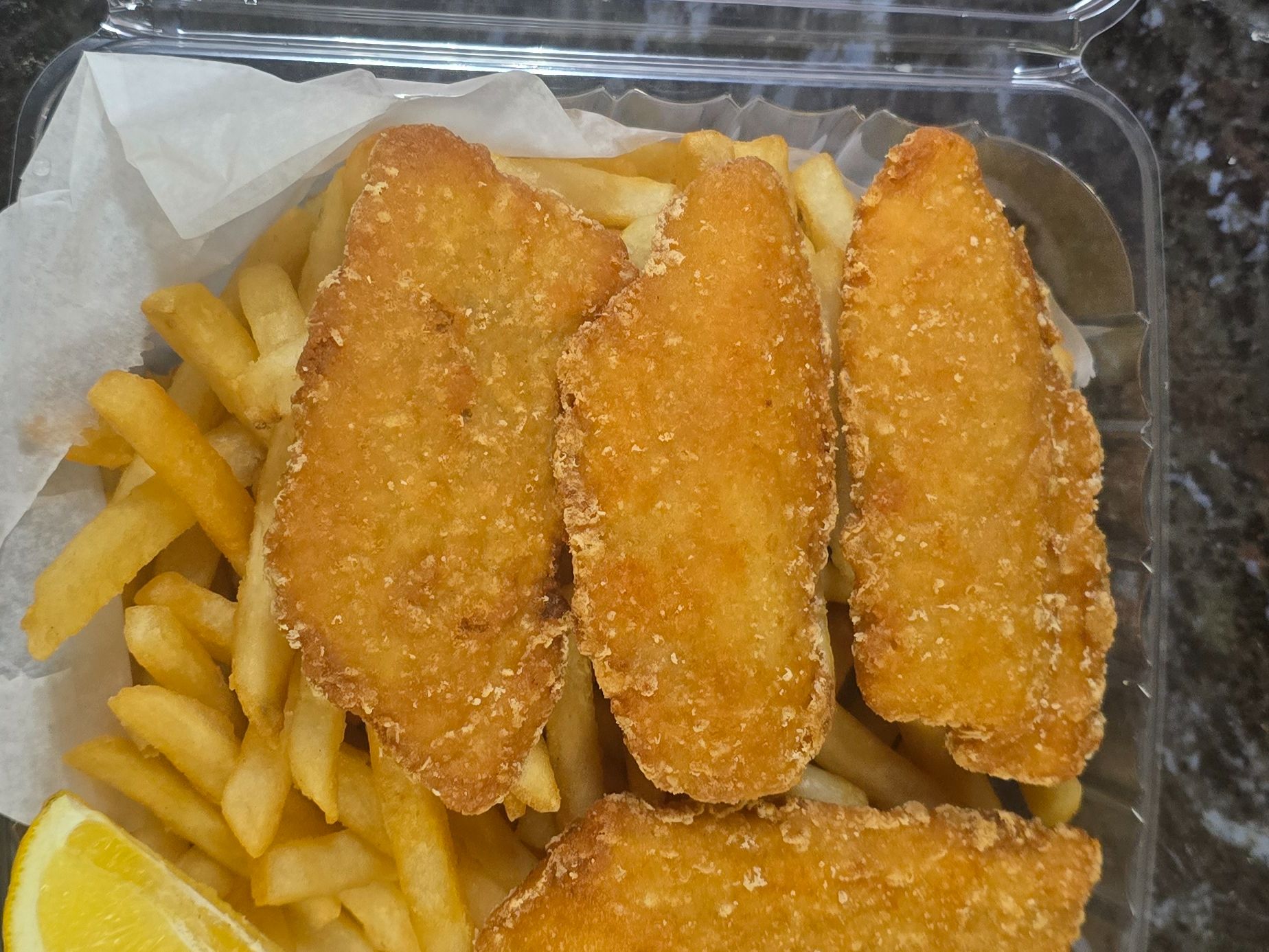 Catfish Nuggets and Fries