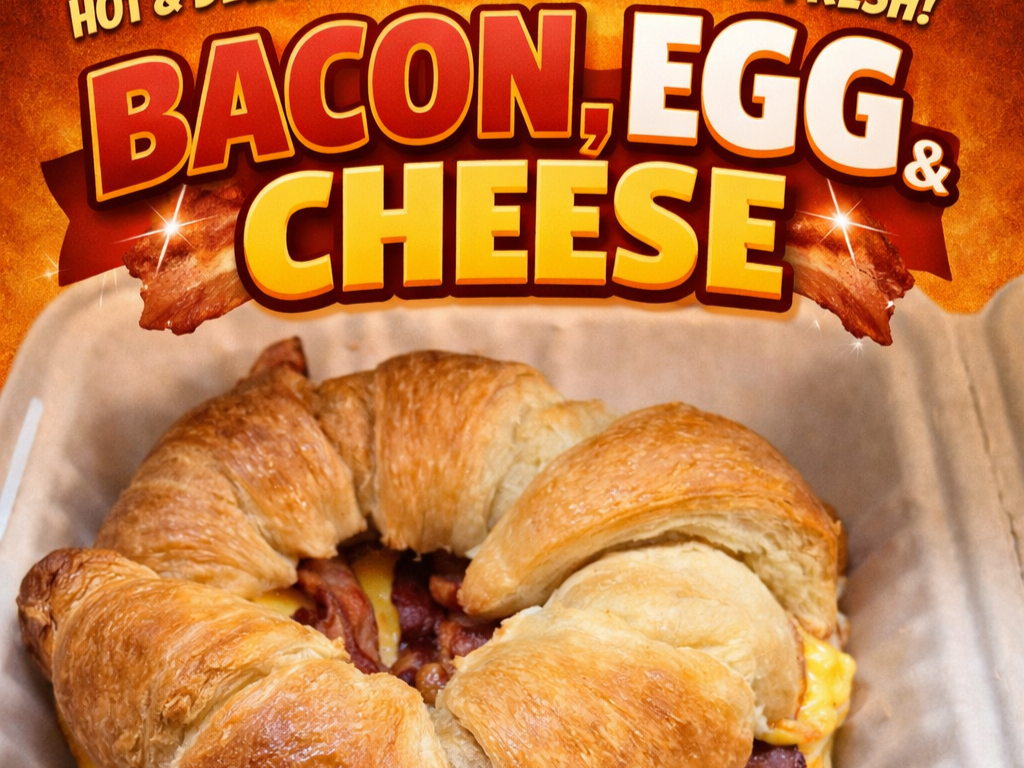 Bacon, Egg, Cheese Croissant