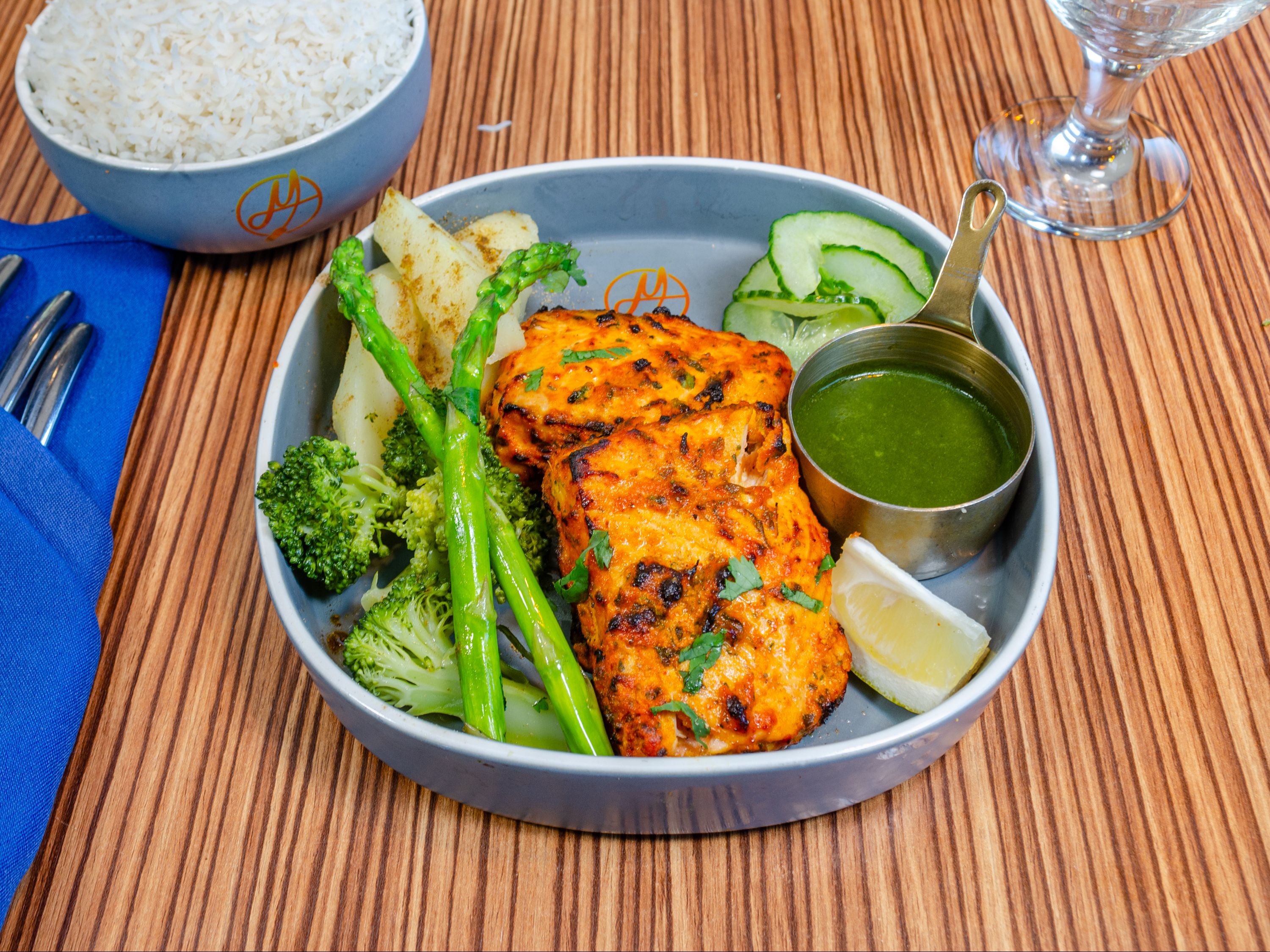 Tandoori Salmon Tikka.