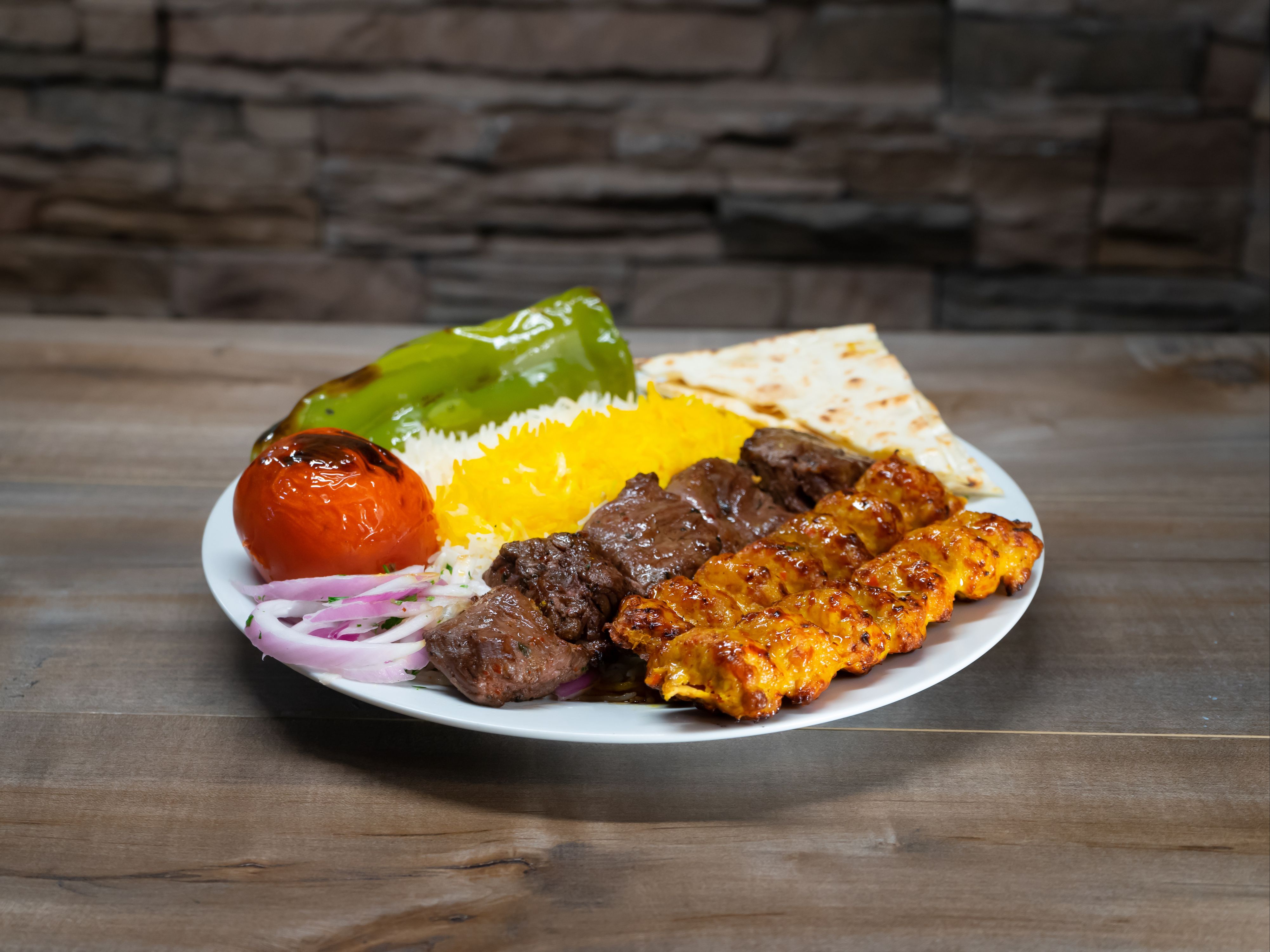 #16 Chicken Luleh & Beef Plate.