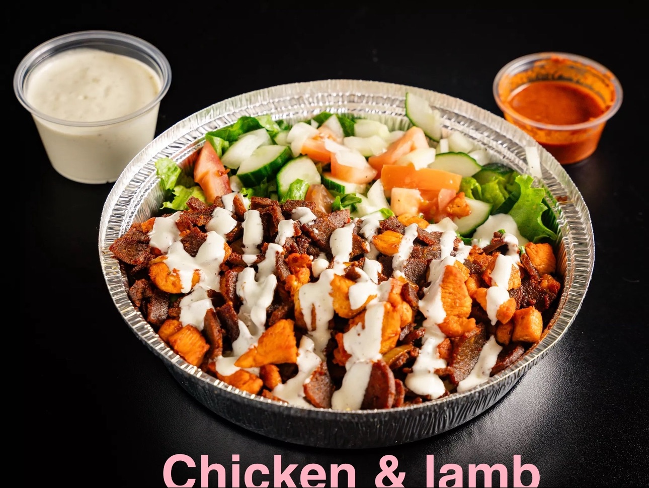 Chicken & Lamb Over Rice Kids.