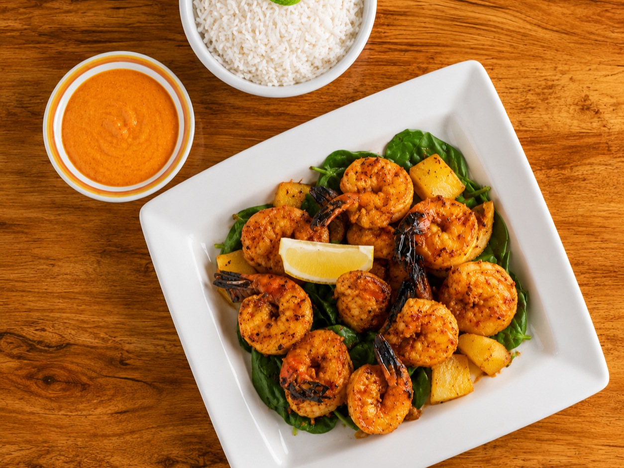 Tandoori Shrimp.