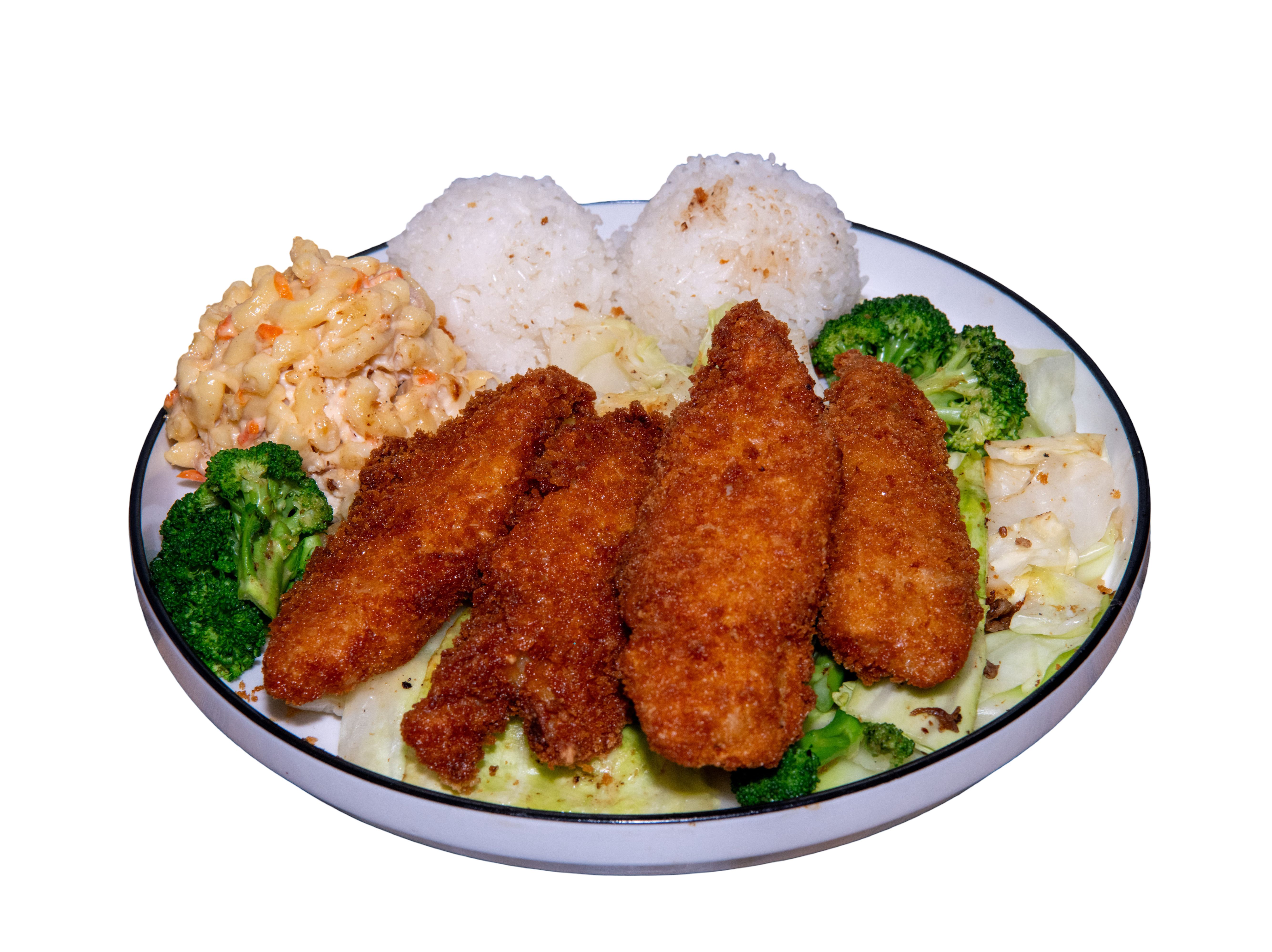 Crispy Breaded Fish With Mixed Veg (Lunch & Dinner).