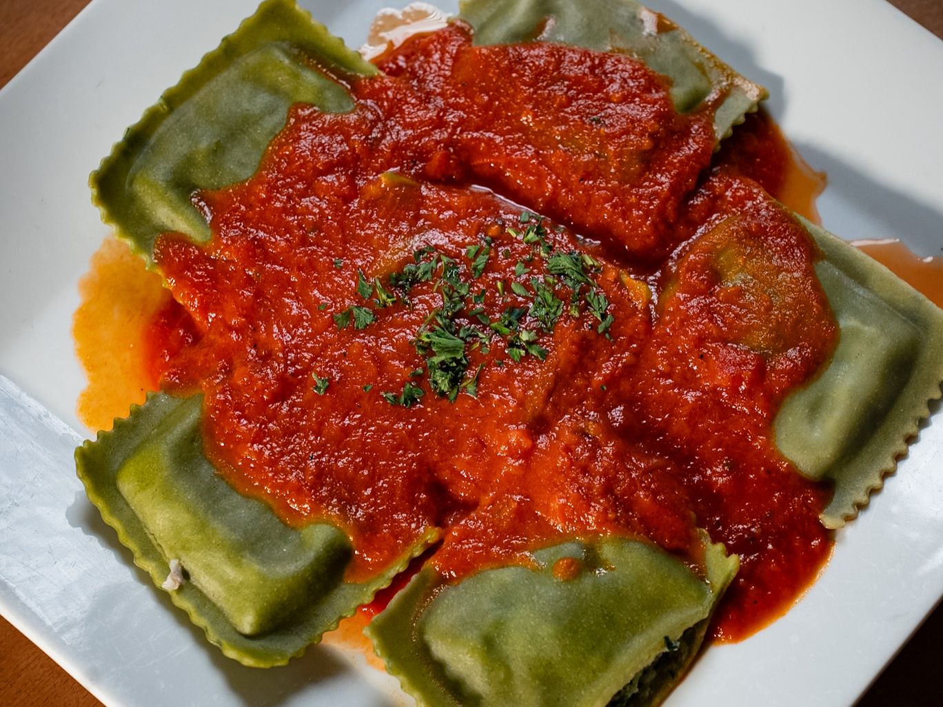 Spinach Ravioli.