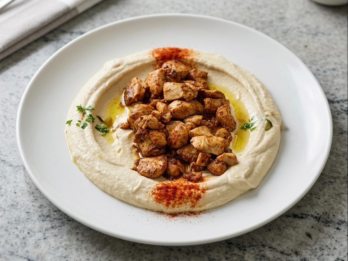 Hummus with Chicken.