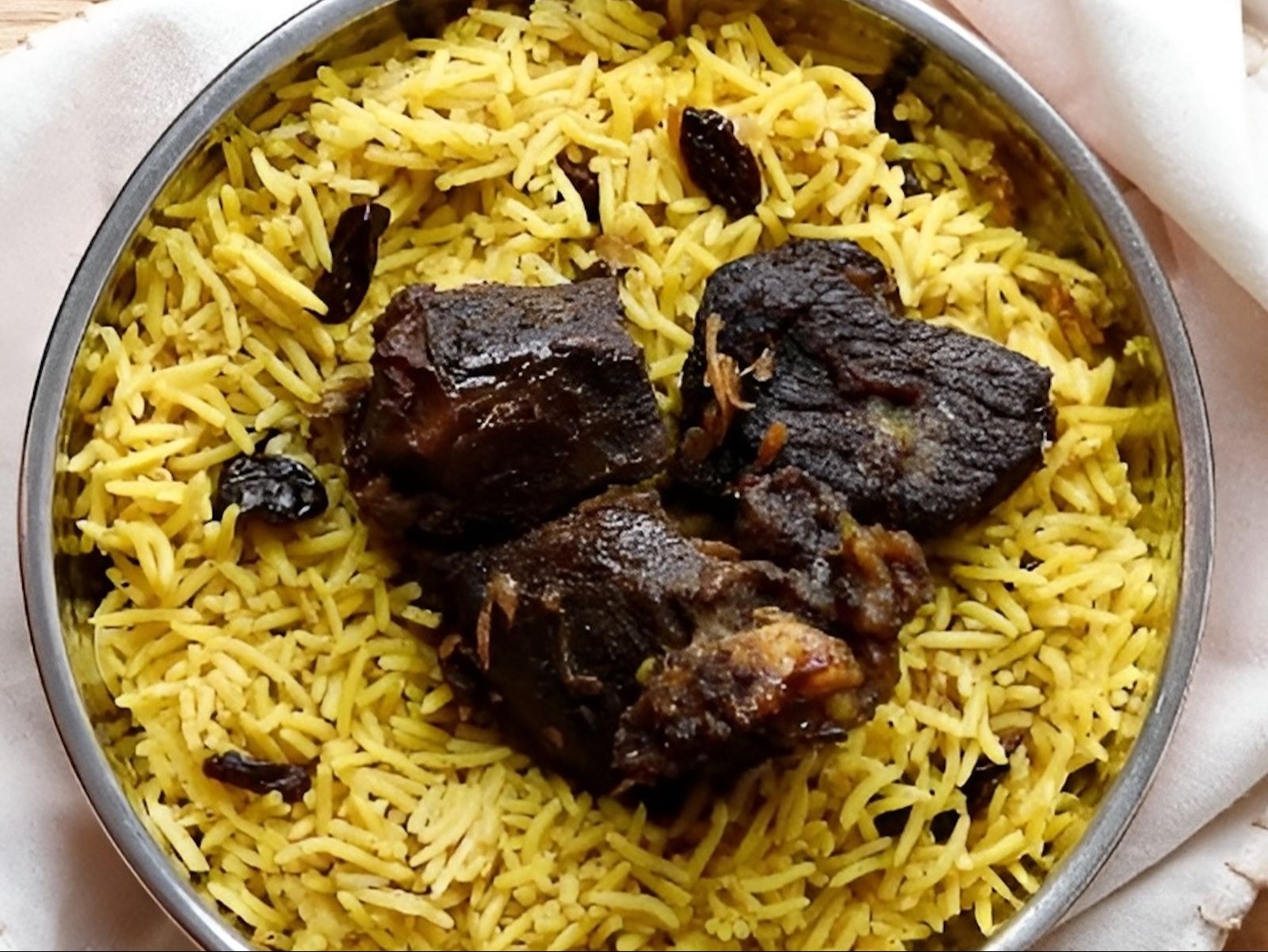 Gongura Goat Dum Biryani Family Pack.