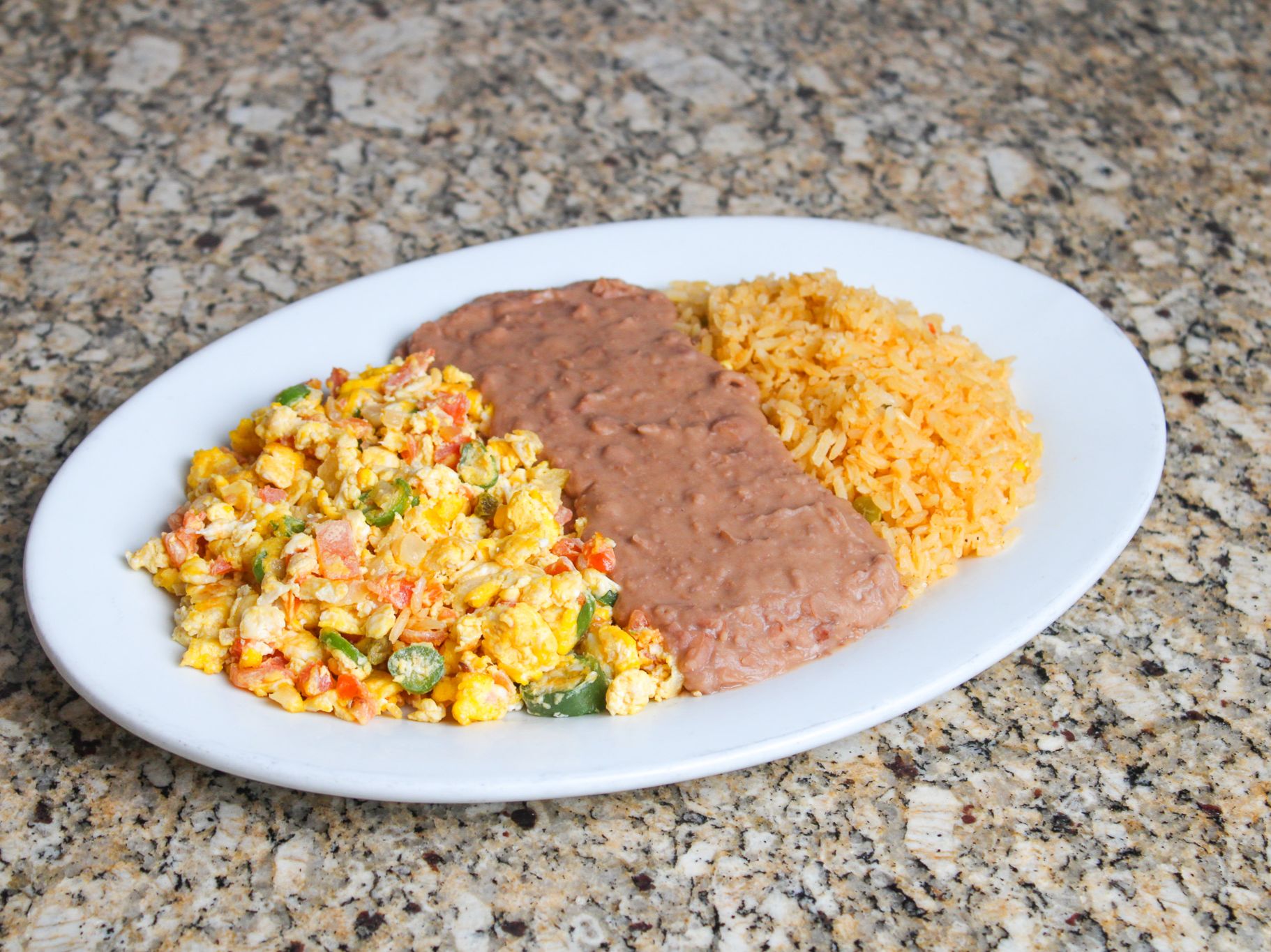 Huevos a la Mexicana.