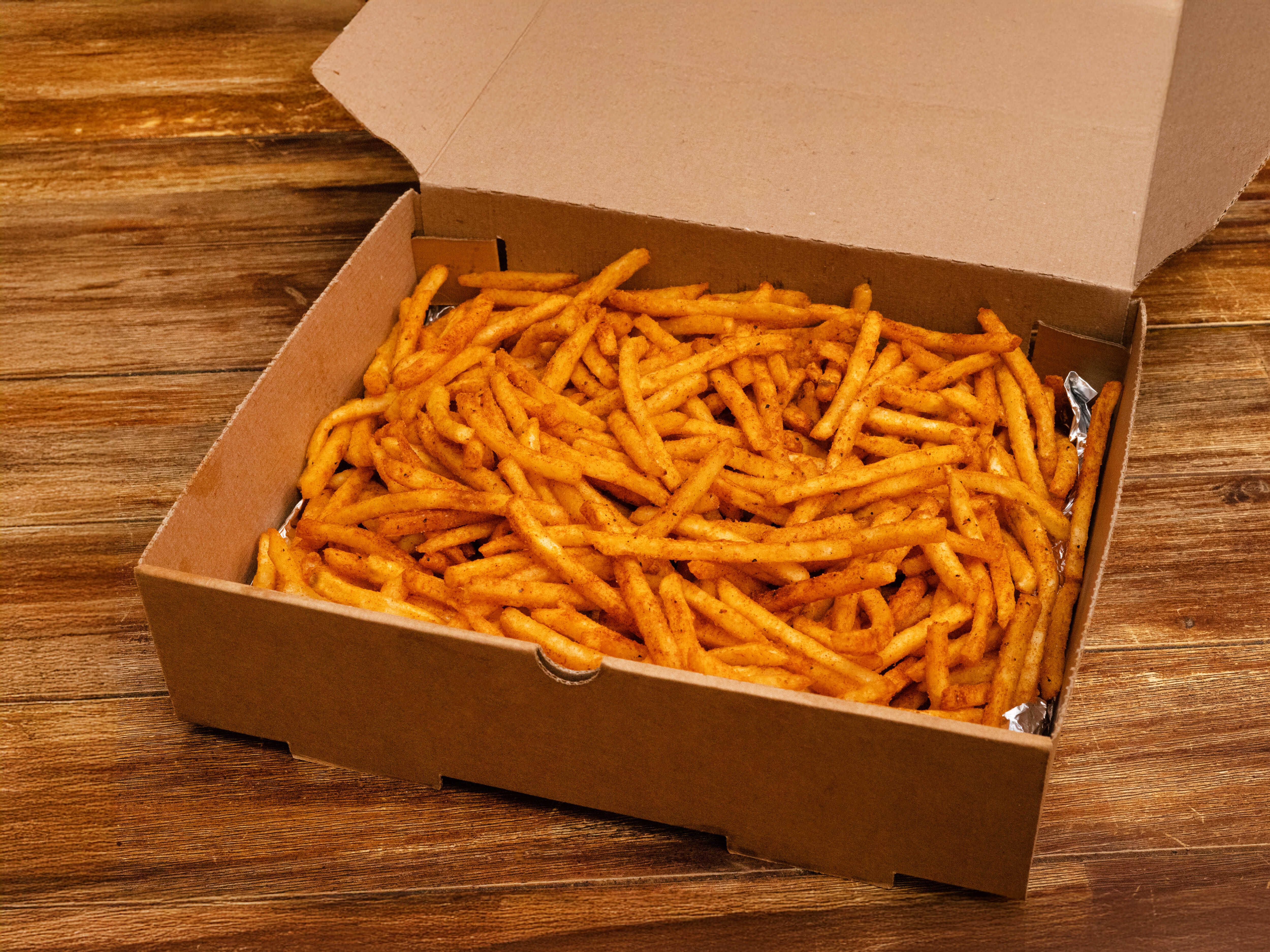 Crispy Fries Family Box (Tray Of Flamin Fries).
