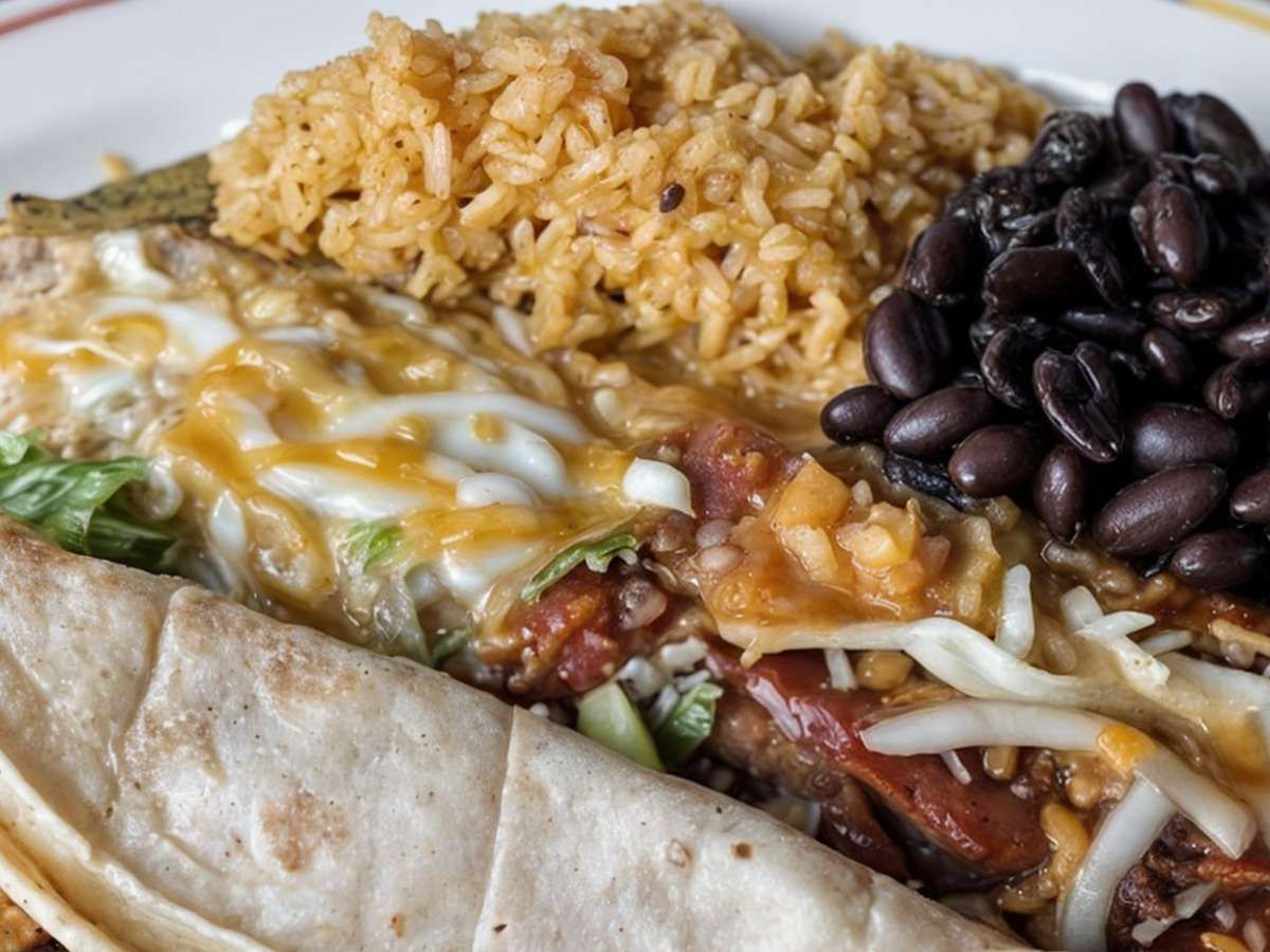 2. Taco & Cheese Enchilada.