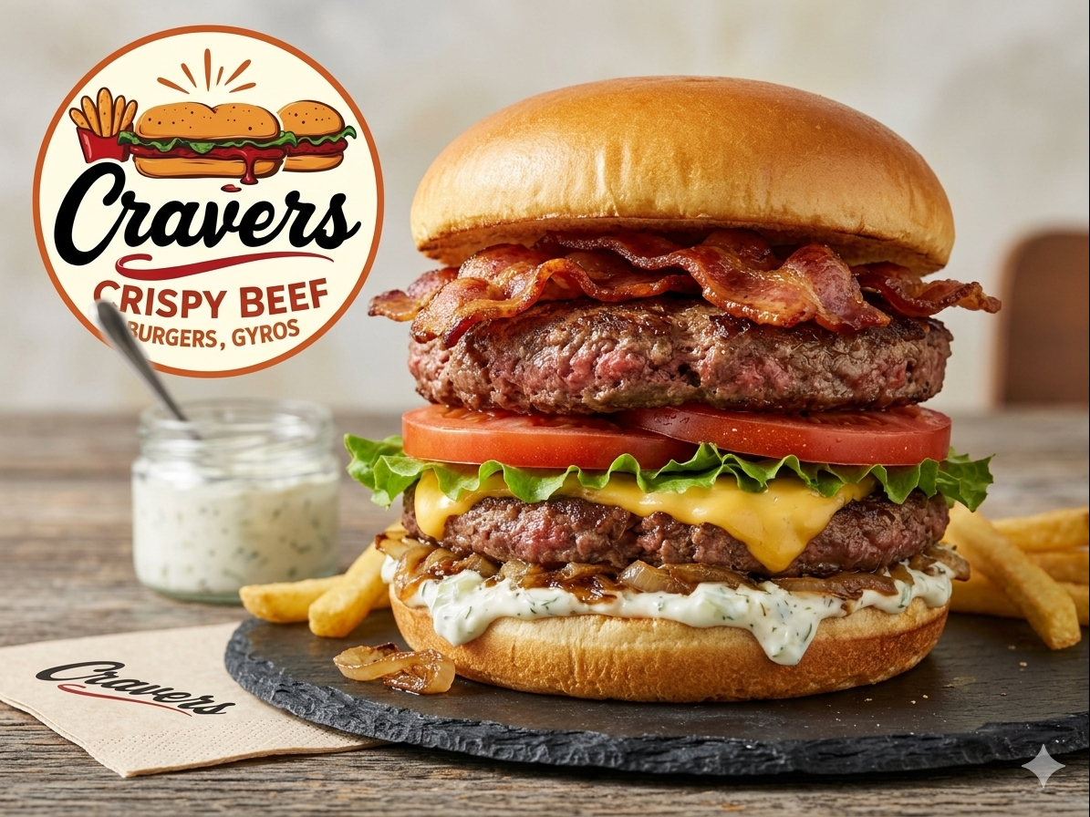 Gyro Burger Double Patty.