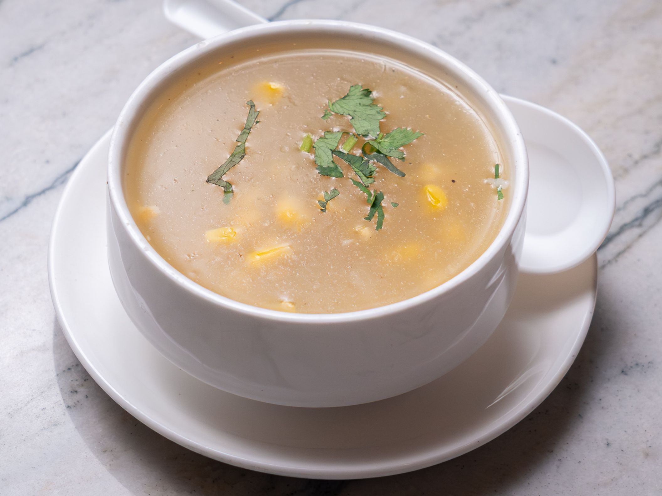 Chicken Sweet Corn Soup.