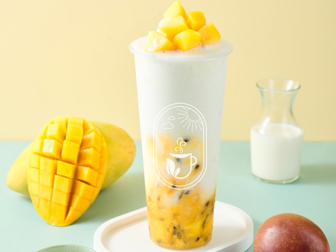 Passion Mango Fruity Yogurt.