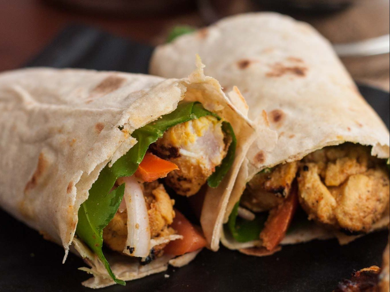 Chicken Tikka Wrap.