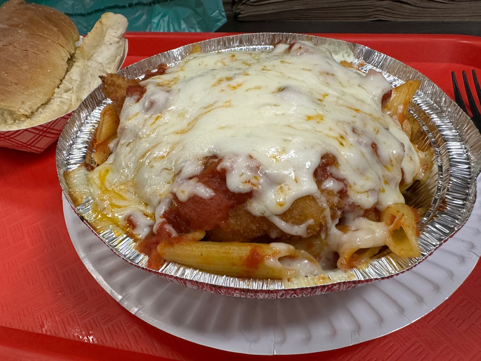 Fried Shrimp Parm Pasta (online)