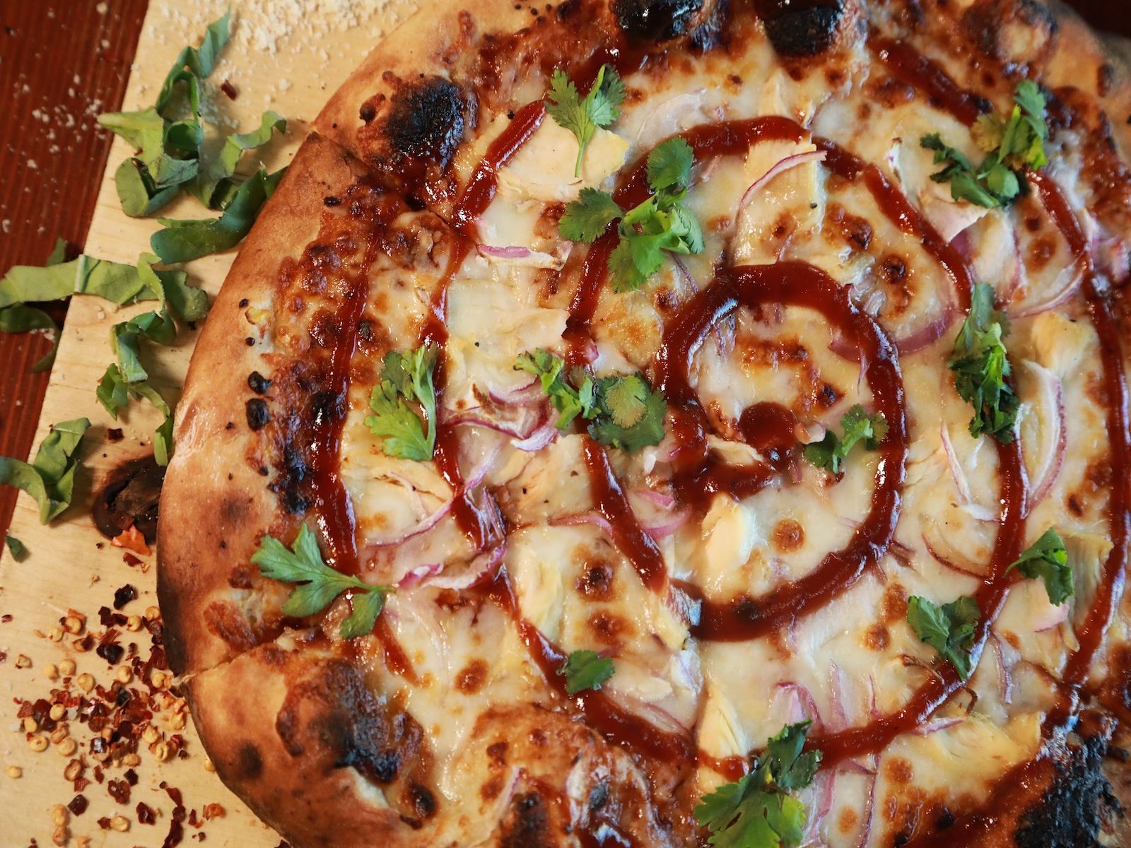 Mini Spicy Buffalo Chicken Pizza