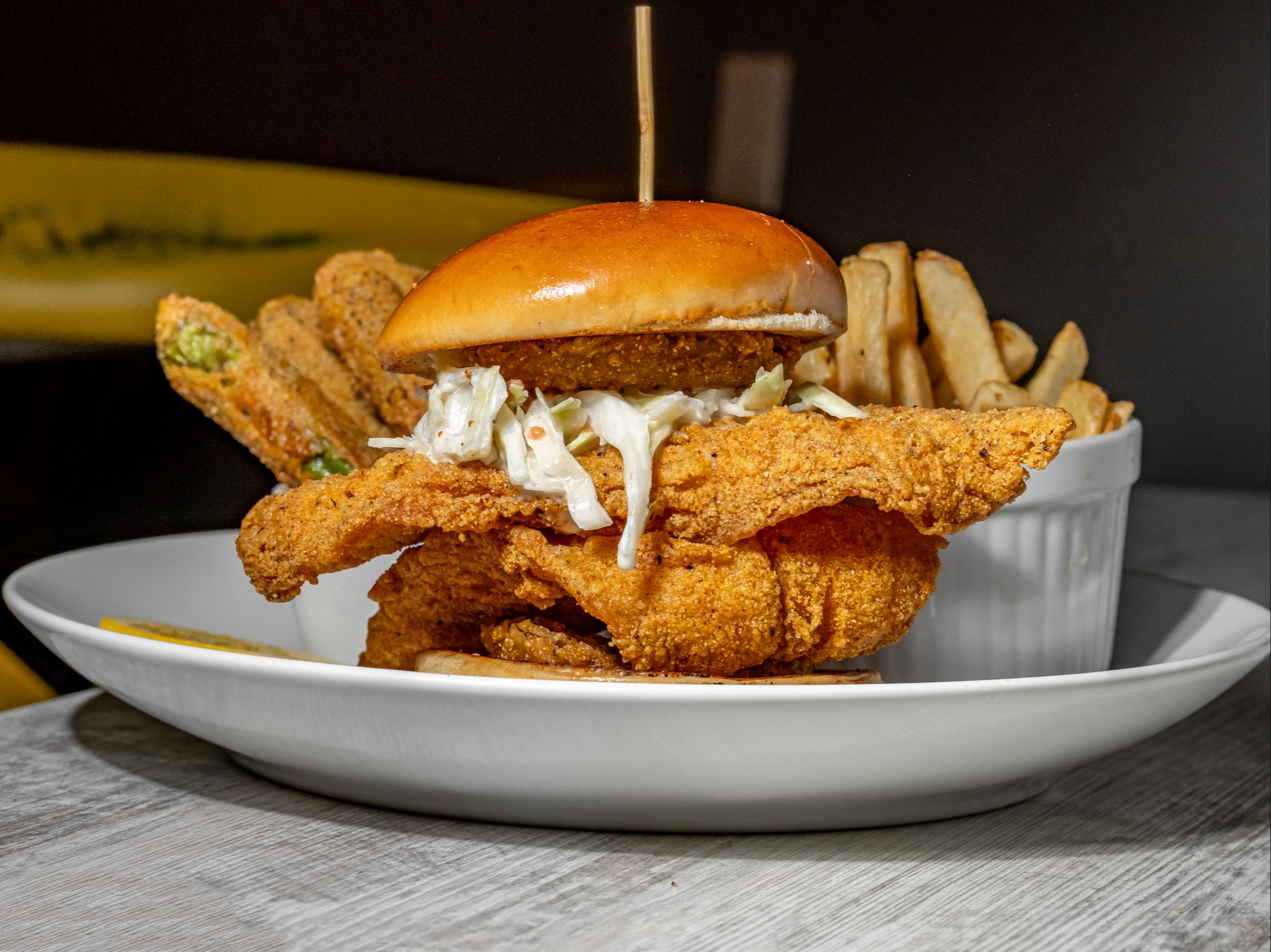 Catfish  Sandwhich W/Slaw