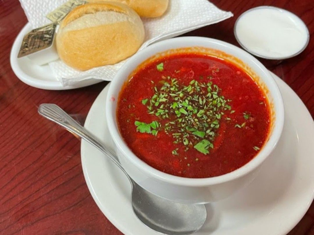 Ukrainian Borscht(Red Beet Soup).