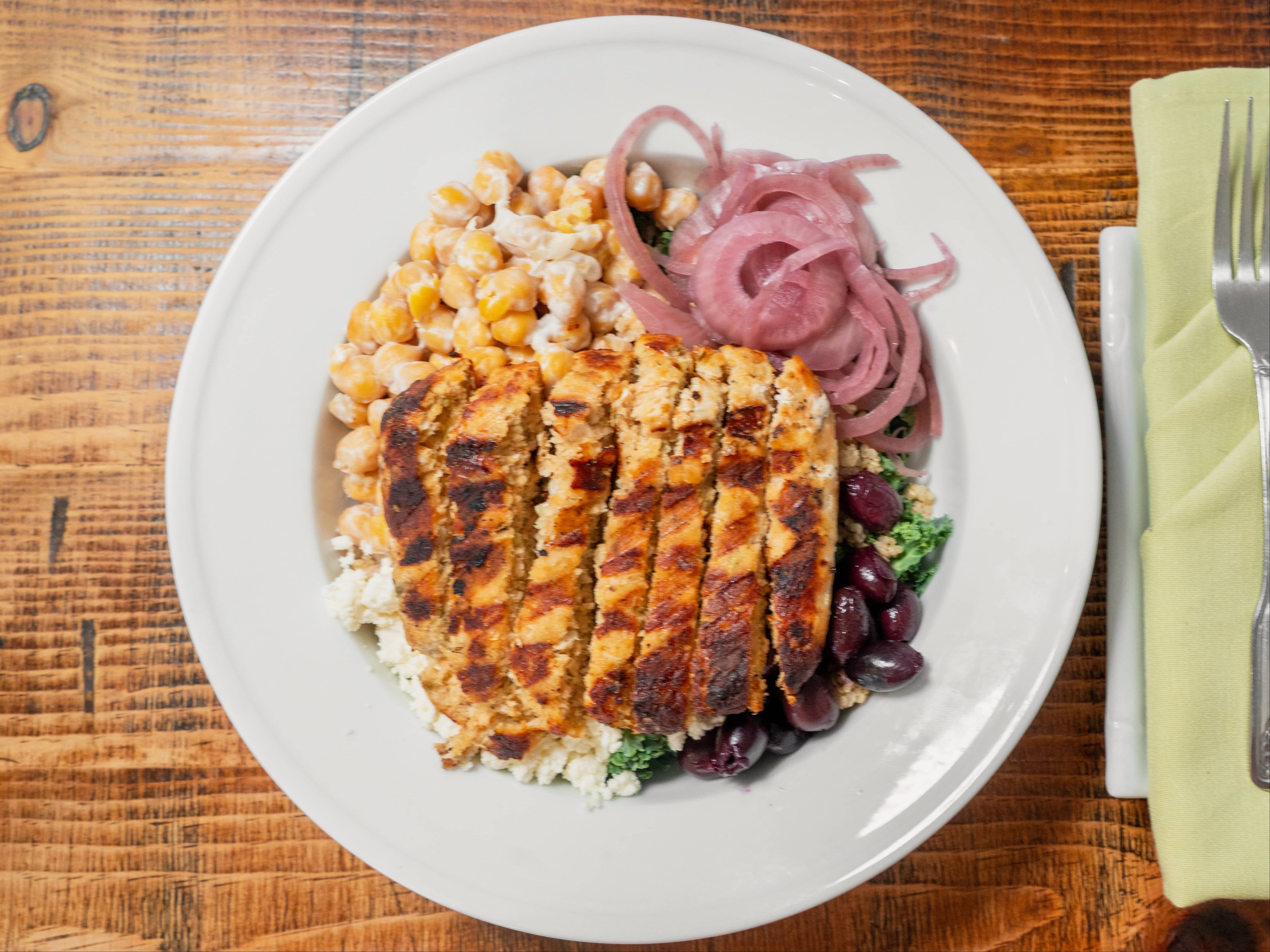 Quinoa Salmon Bowl.