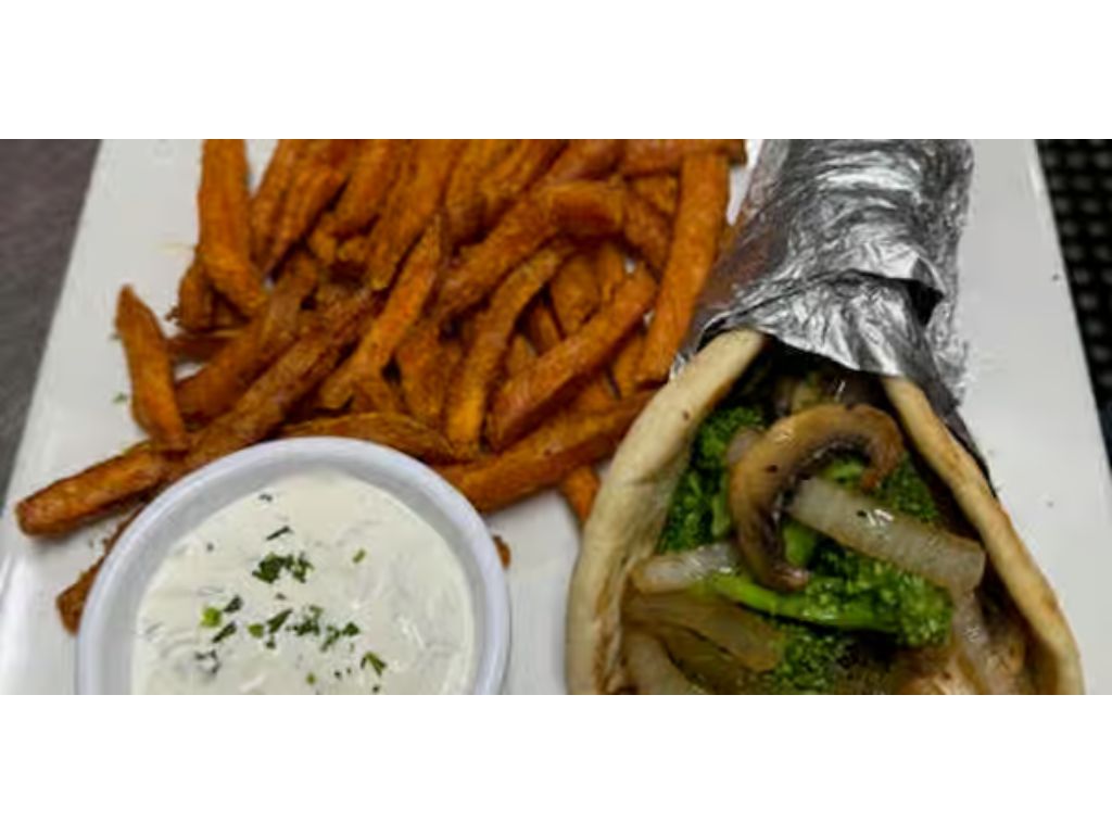 Veg Souvlaki Pita - Lunch.