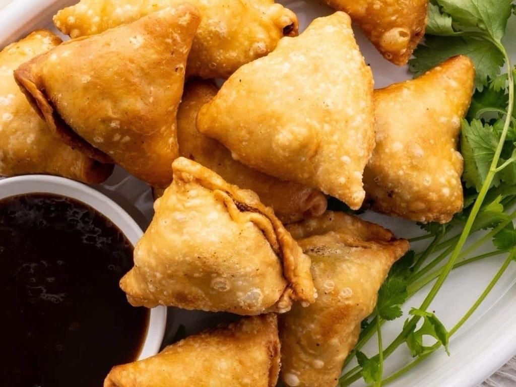 Vegetable Samosa (V, NF, DF).