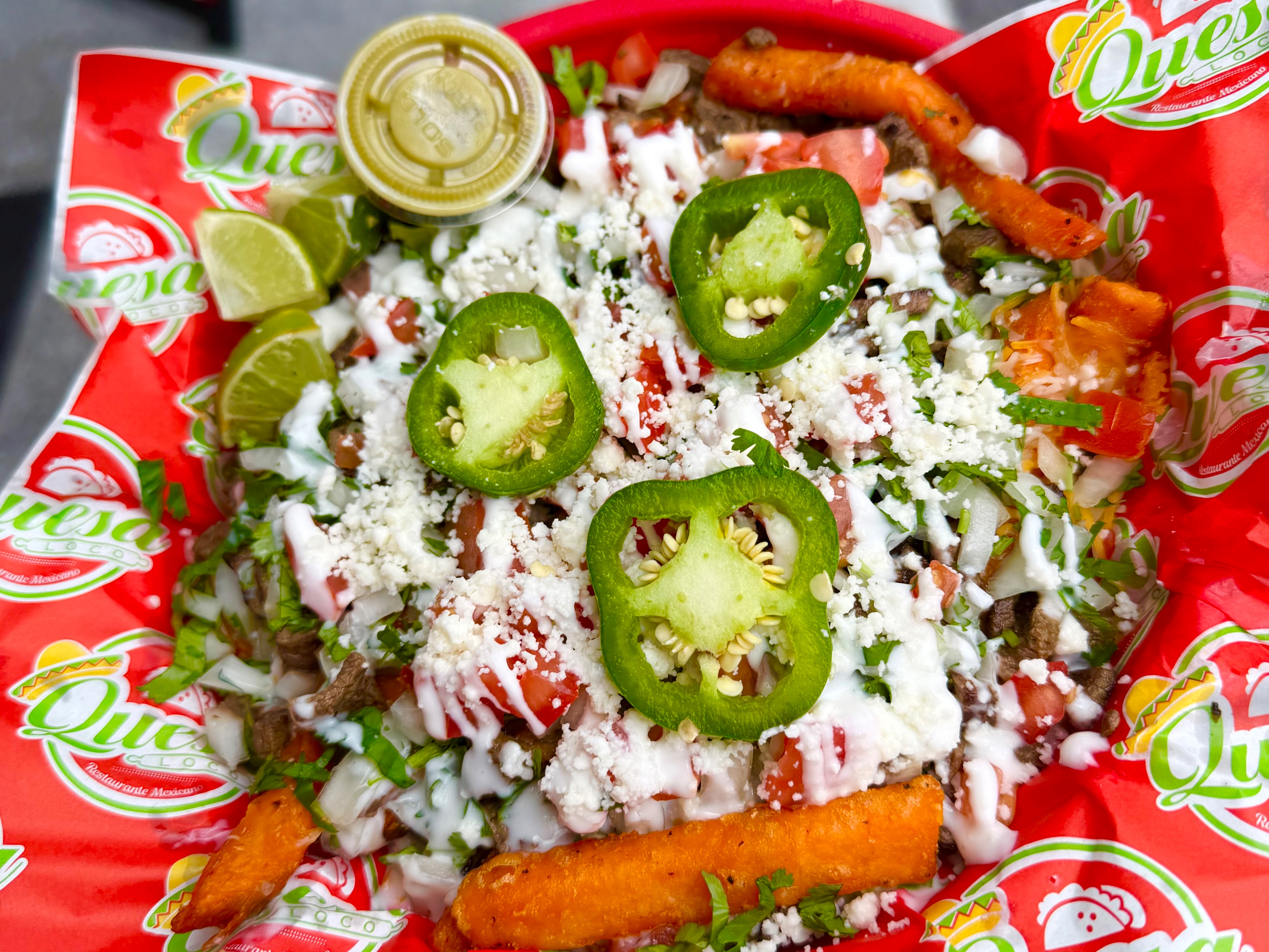 Loaded Sweet Potato Fries.