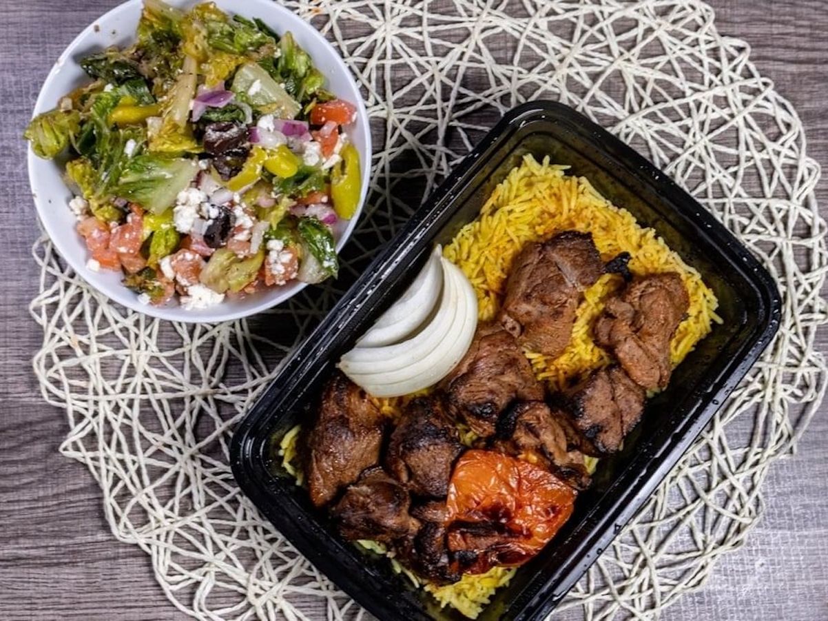 Lamb Kabab Plate.
