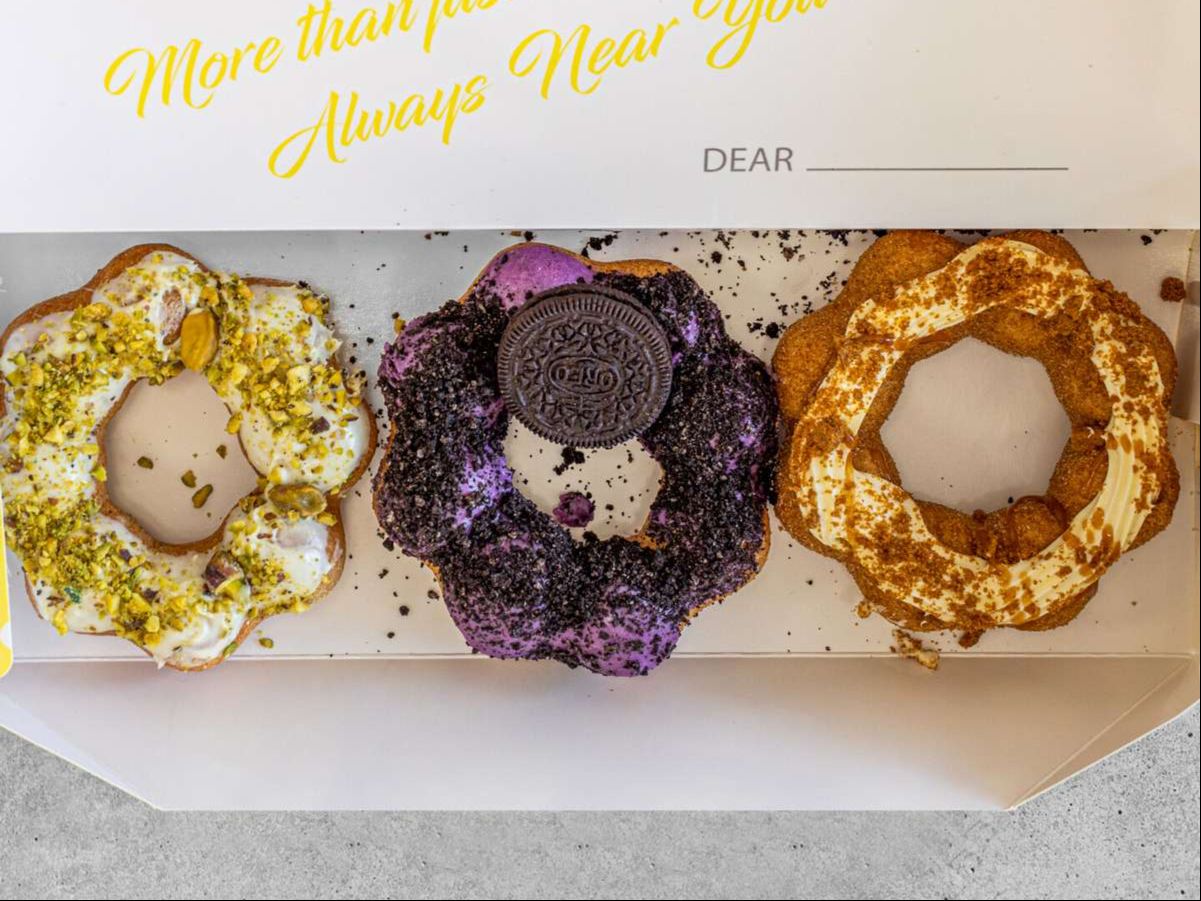 3 Mochi Donuts.