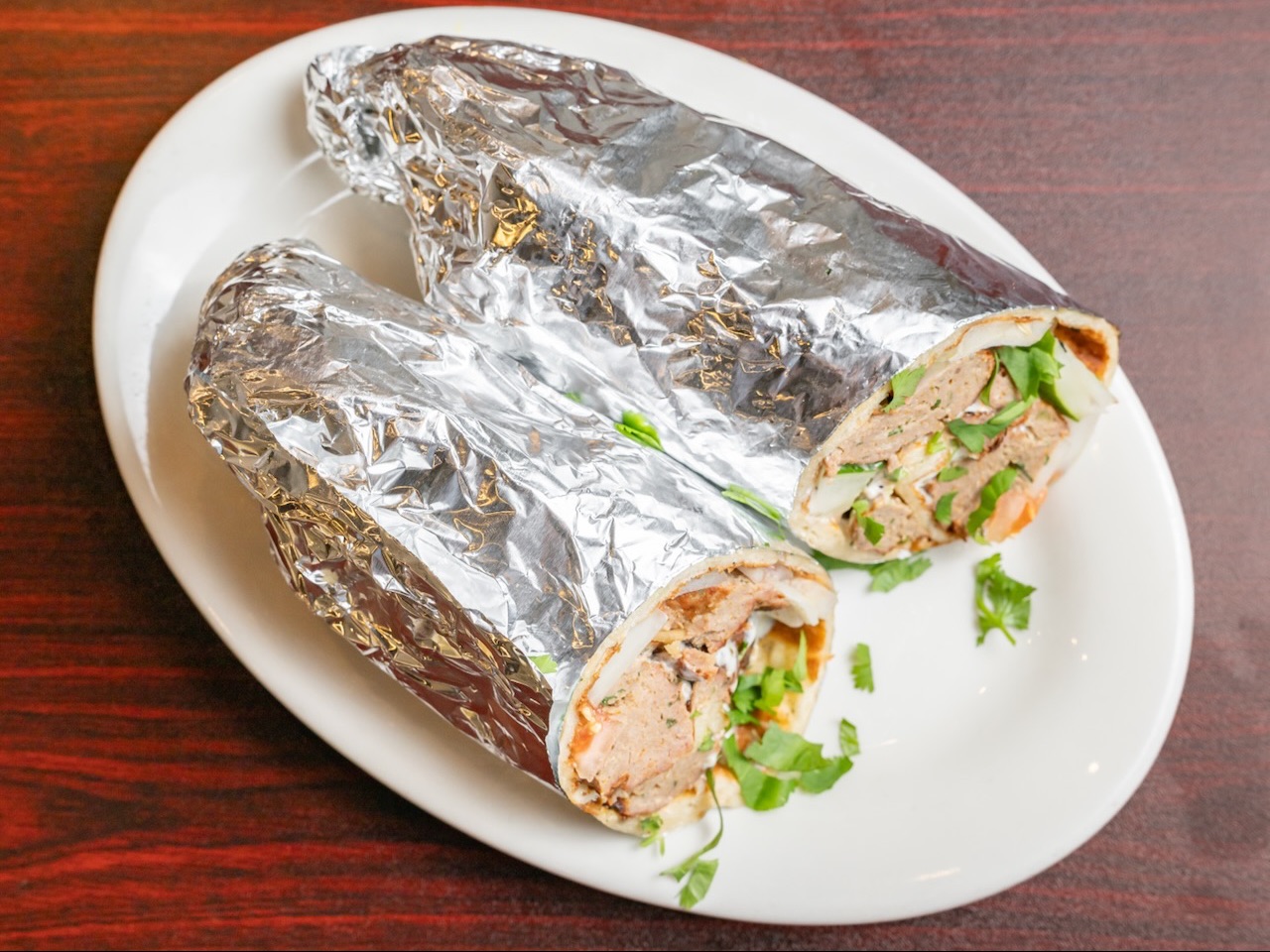Lamb Seekh Kabob Wrap.
