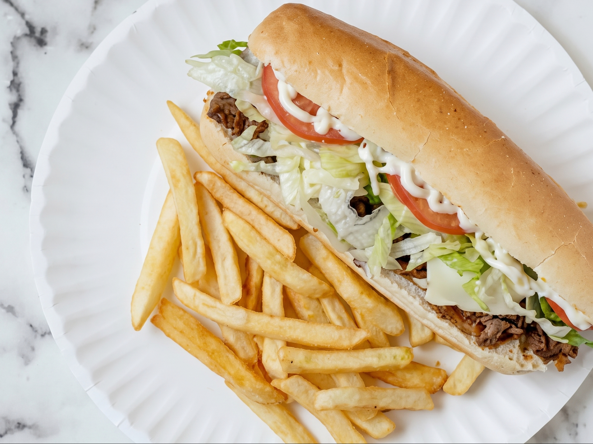 12" Philly Cheese Steak.
