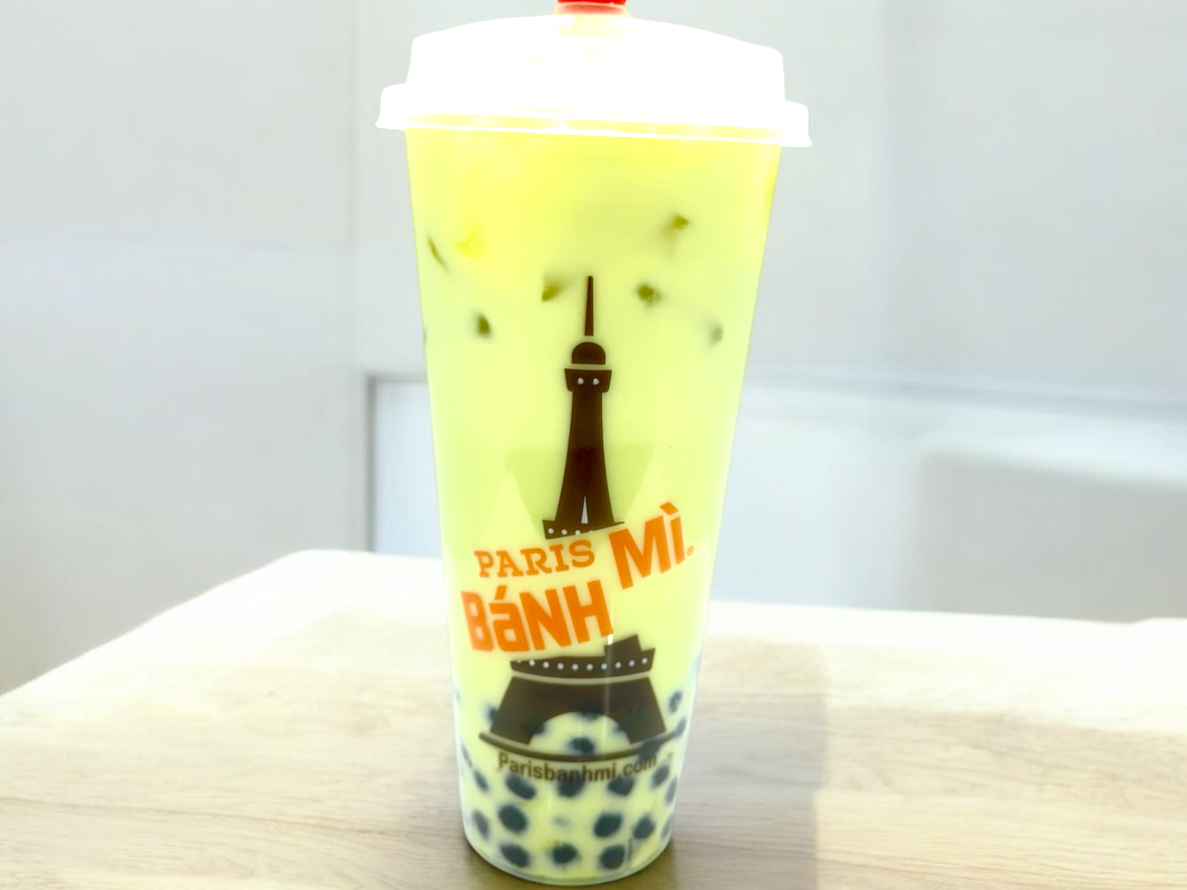 M7. Honeydew Milk Tea.