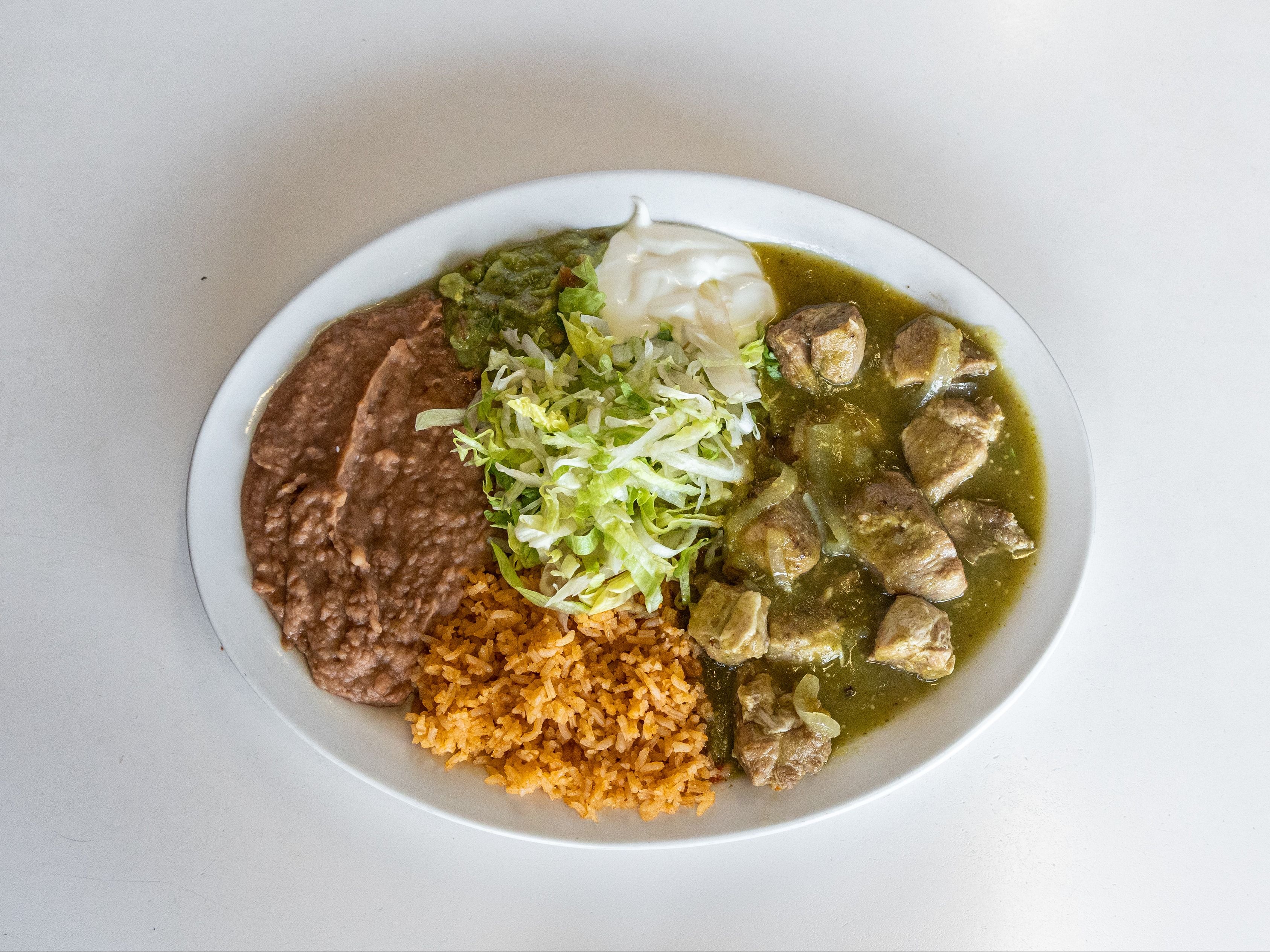 Chile Verde Mexi-Plate.