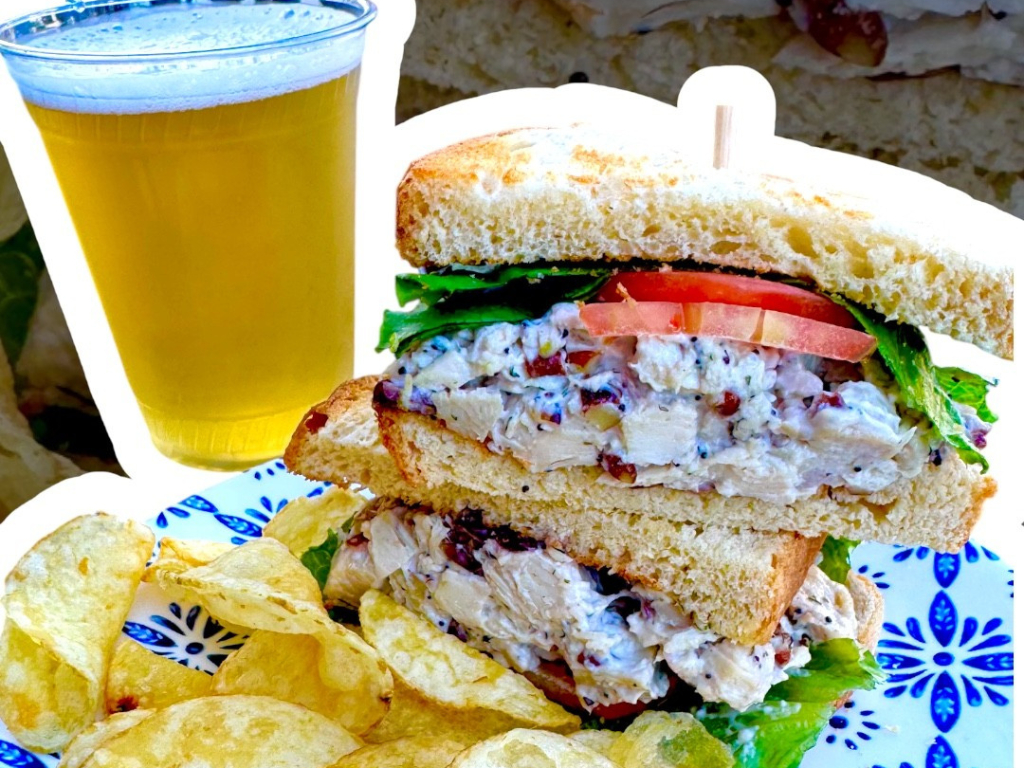Flurry's Cranberry Pecan Chicken Salad Sandwich.