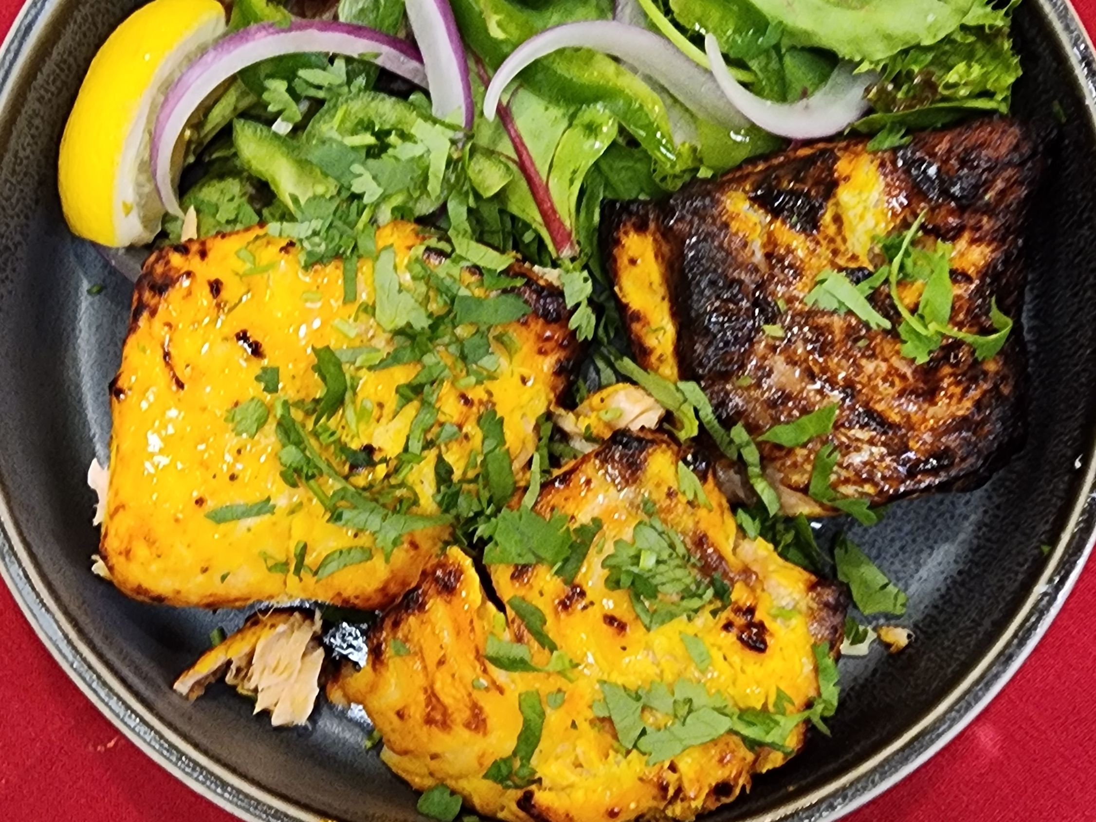 Salmon Tikka.