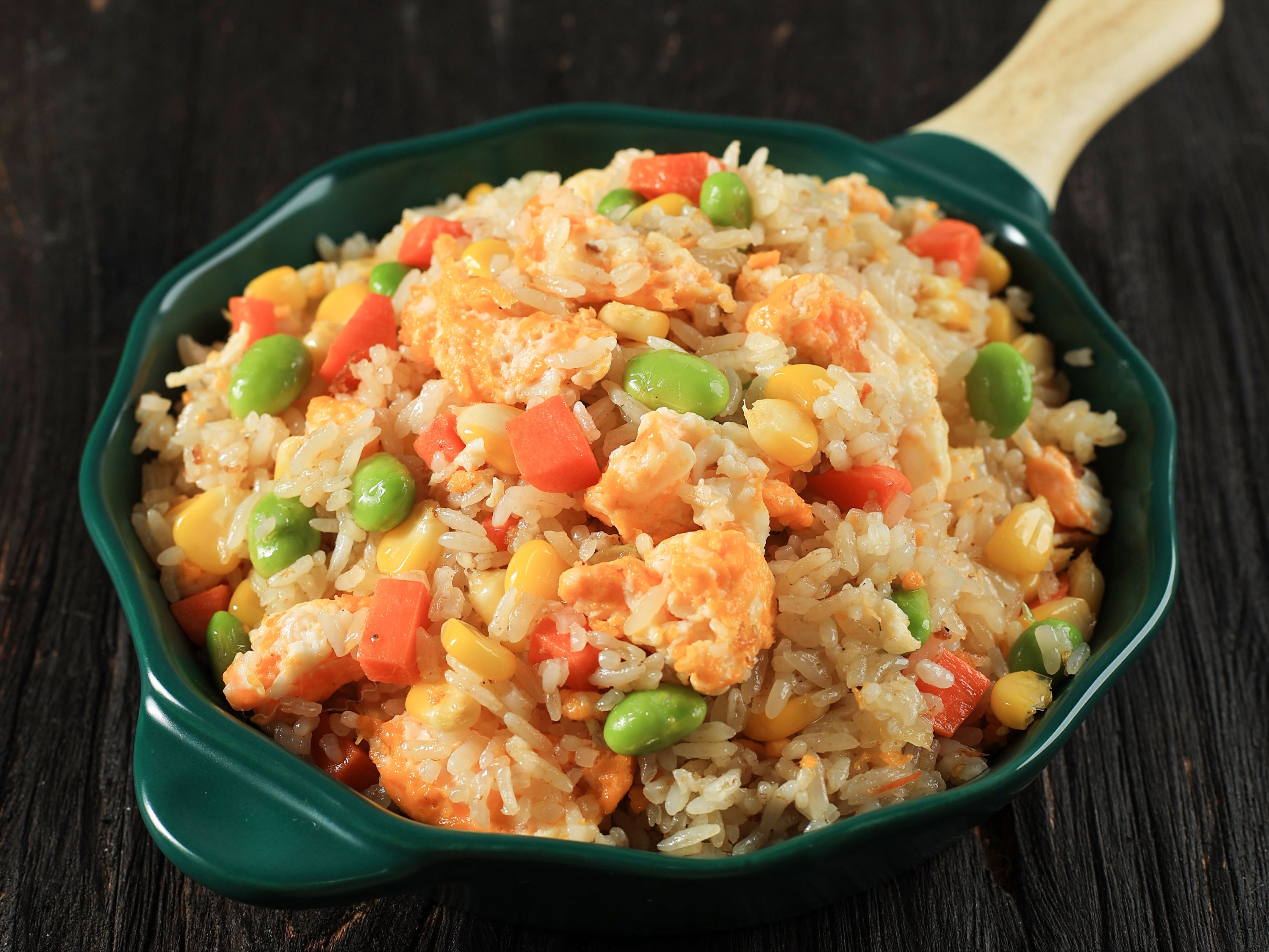 46. Cơm Chiên Hải Sản / Fried Rice w/Seafood.