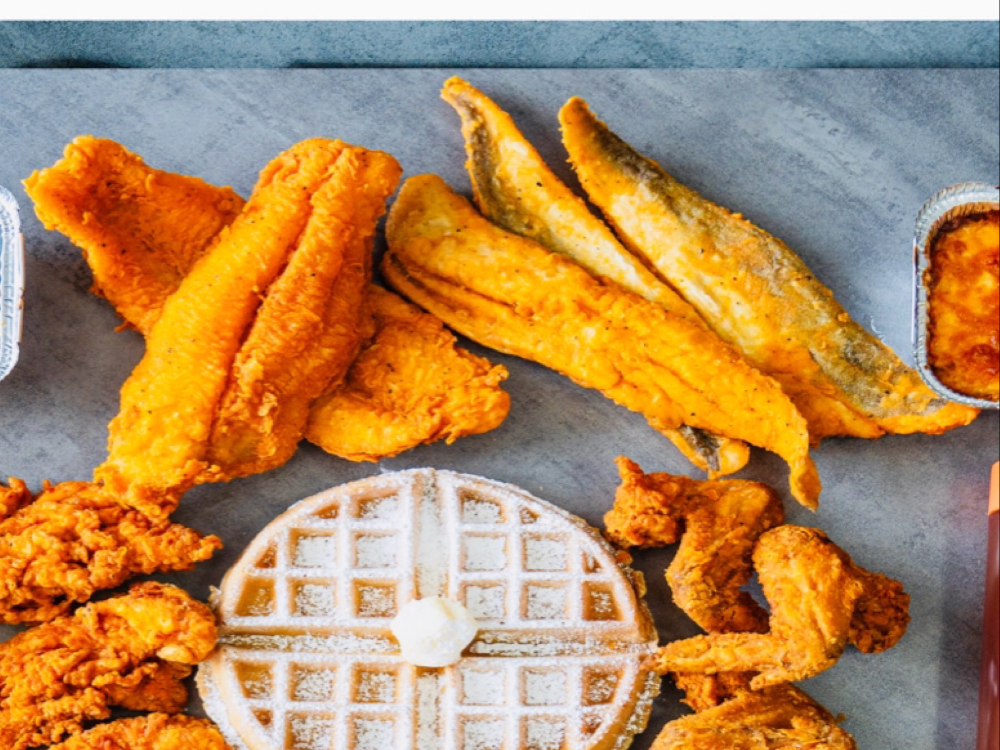 8 Whiting Fish & 2 Waffles.