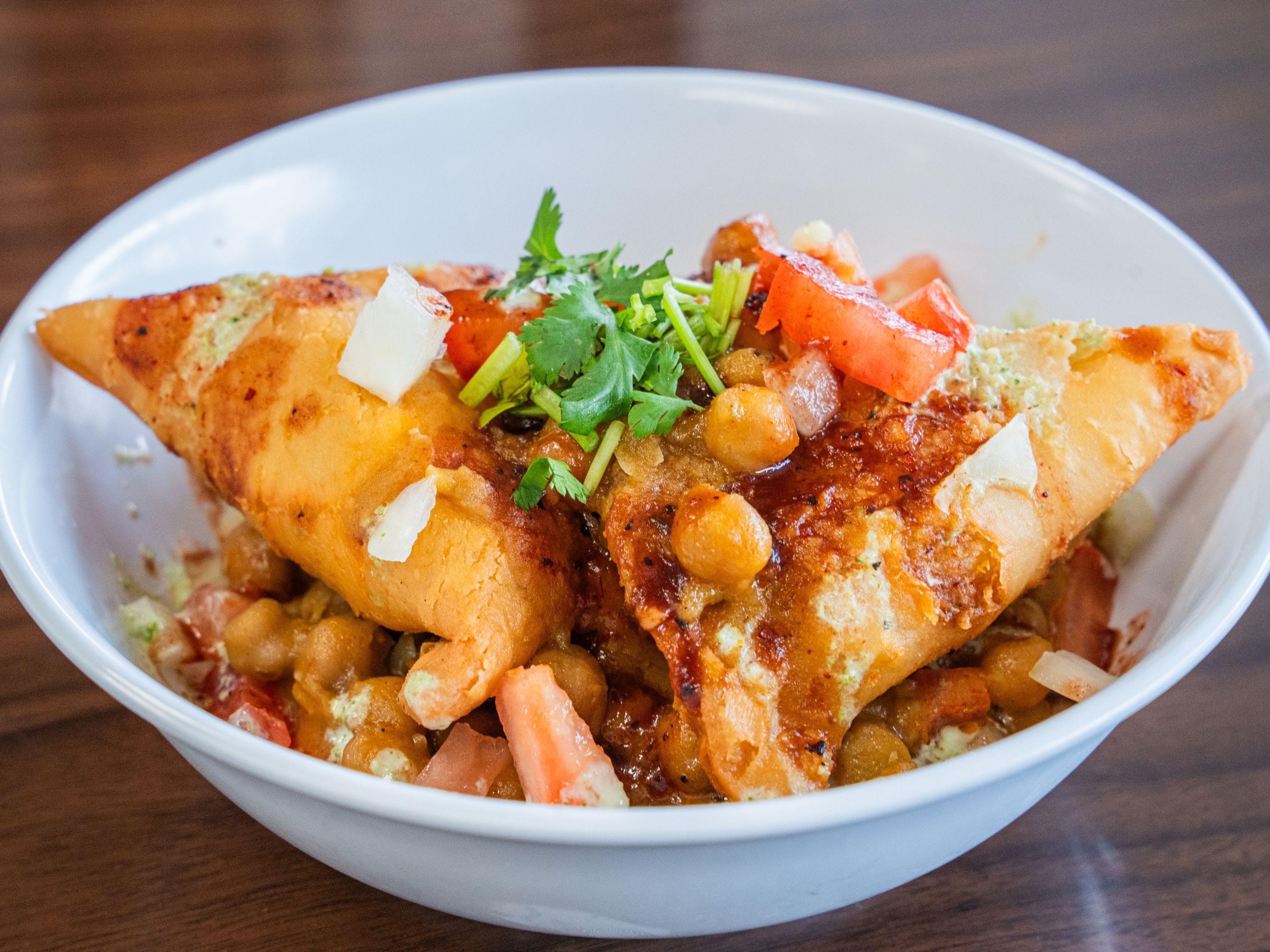 Samosa Chaat.