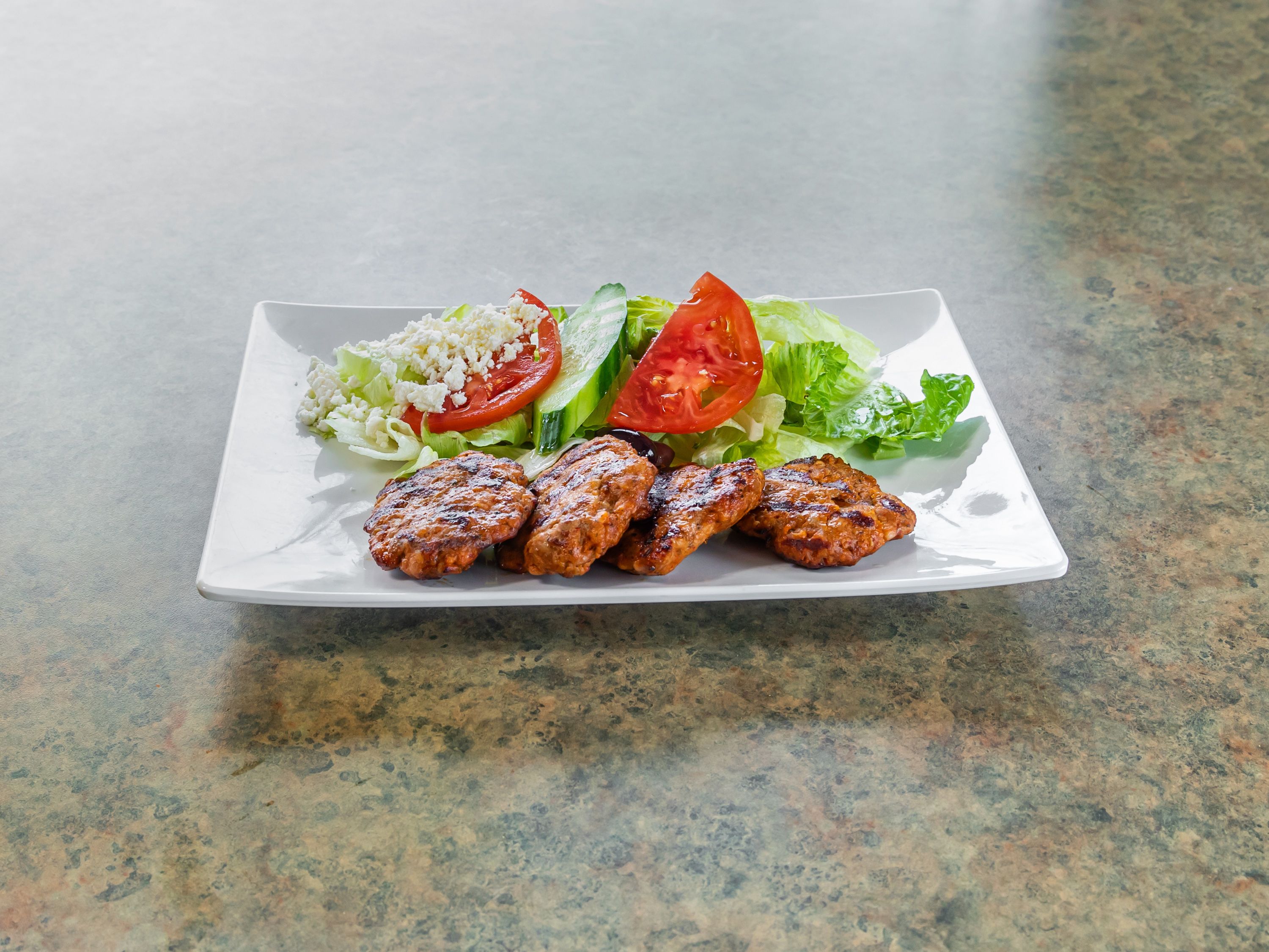 Chicken Kofte (4 Pieces) Over Salad