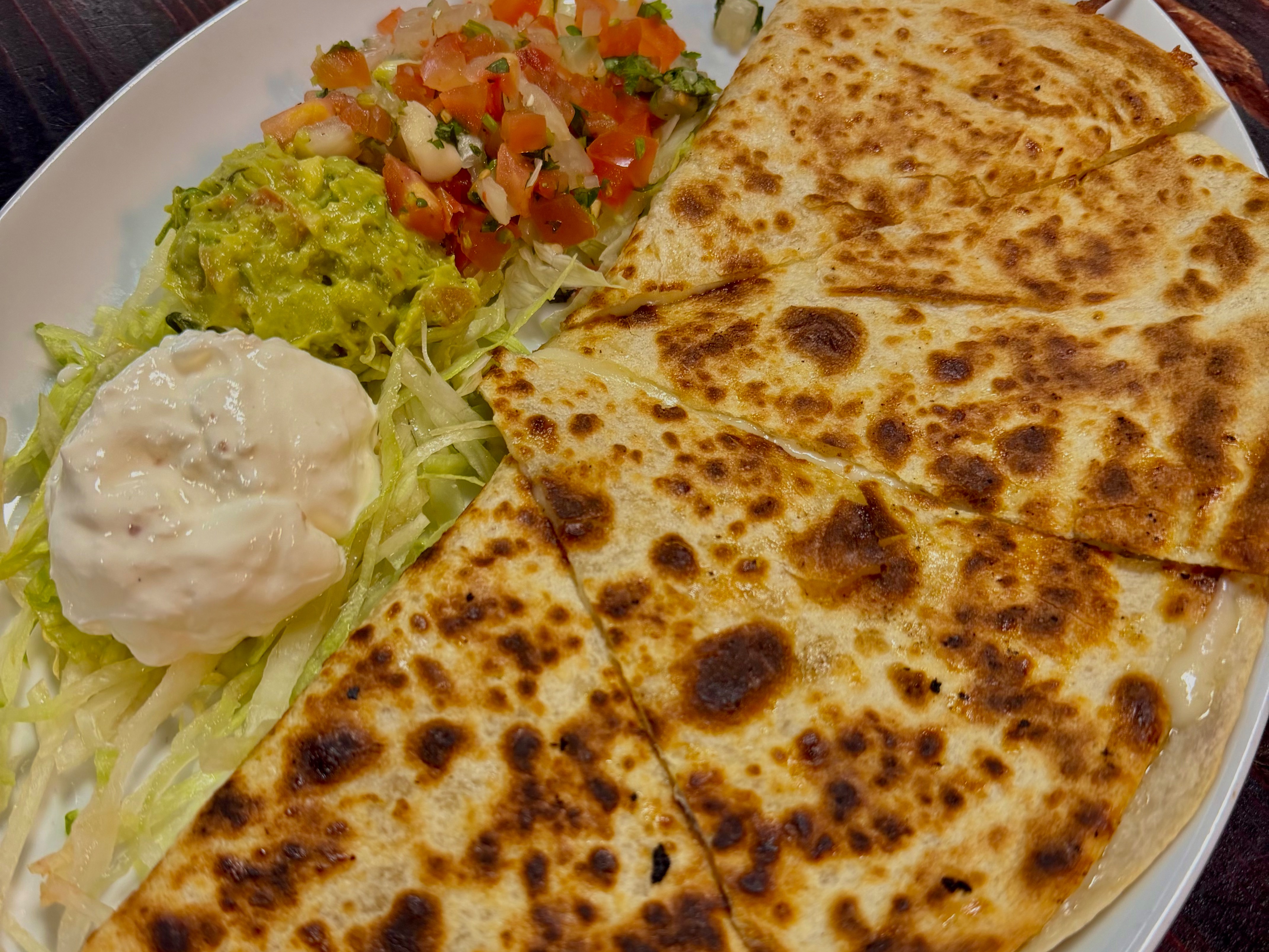CHEESE QUESADILLA.