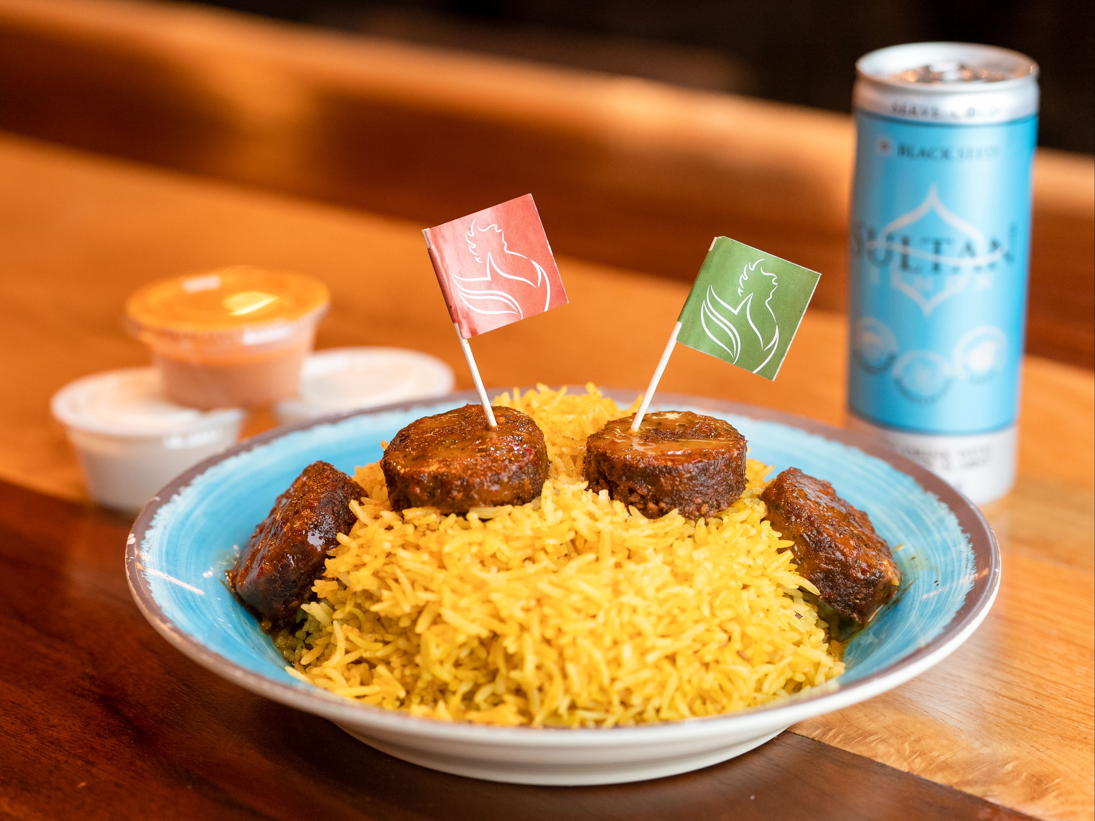 Falafel Over Rice.