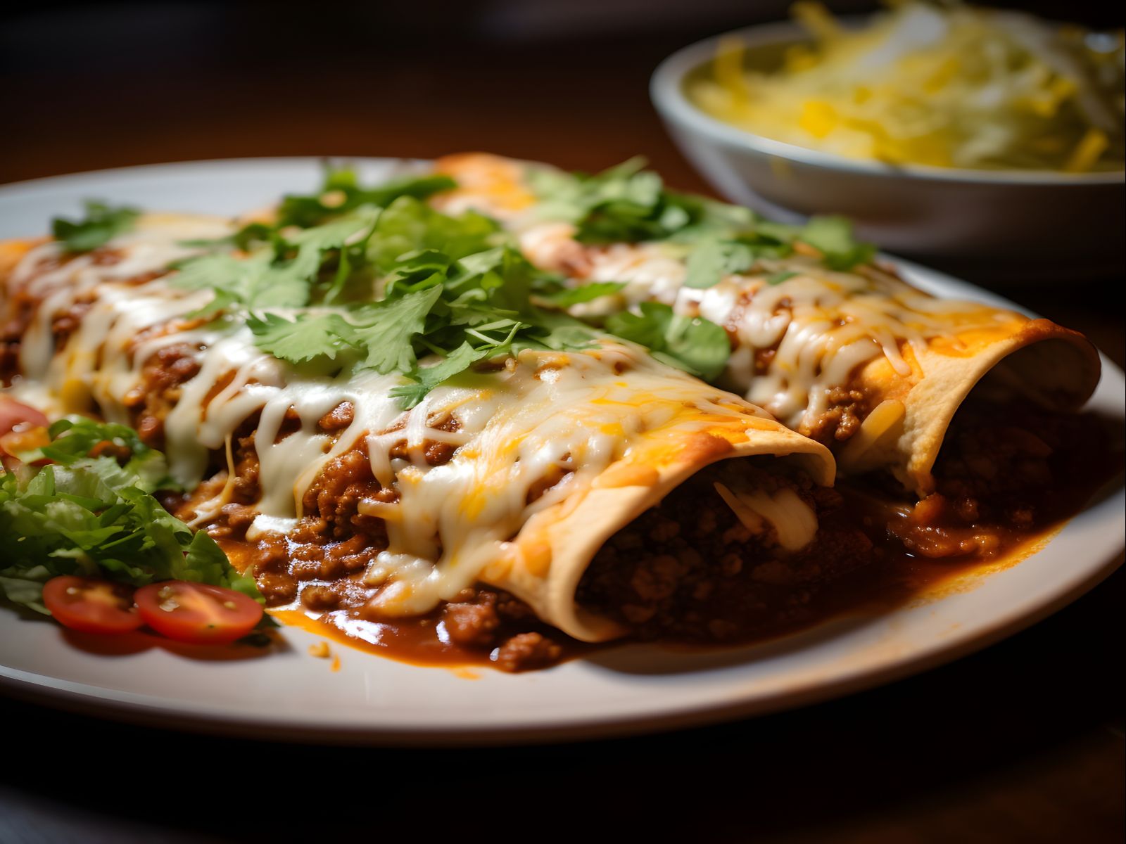 CHEESE SAUCE ENCHILADA